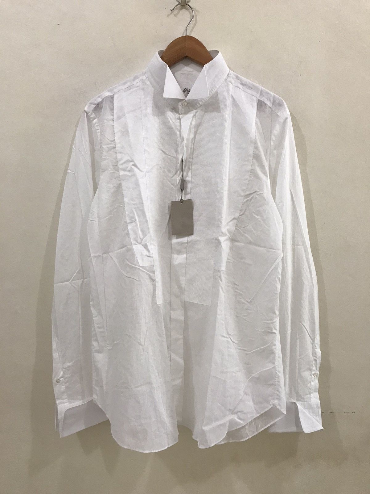 Brioni Brioni Tuxedo Shirt Size US XL / EU 56 / 4 - 1 Thumbnail