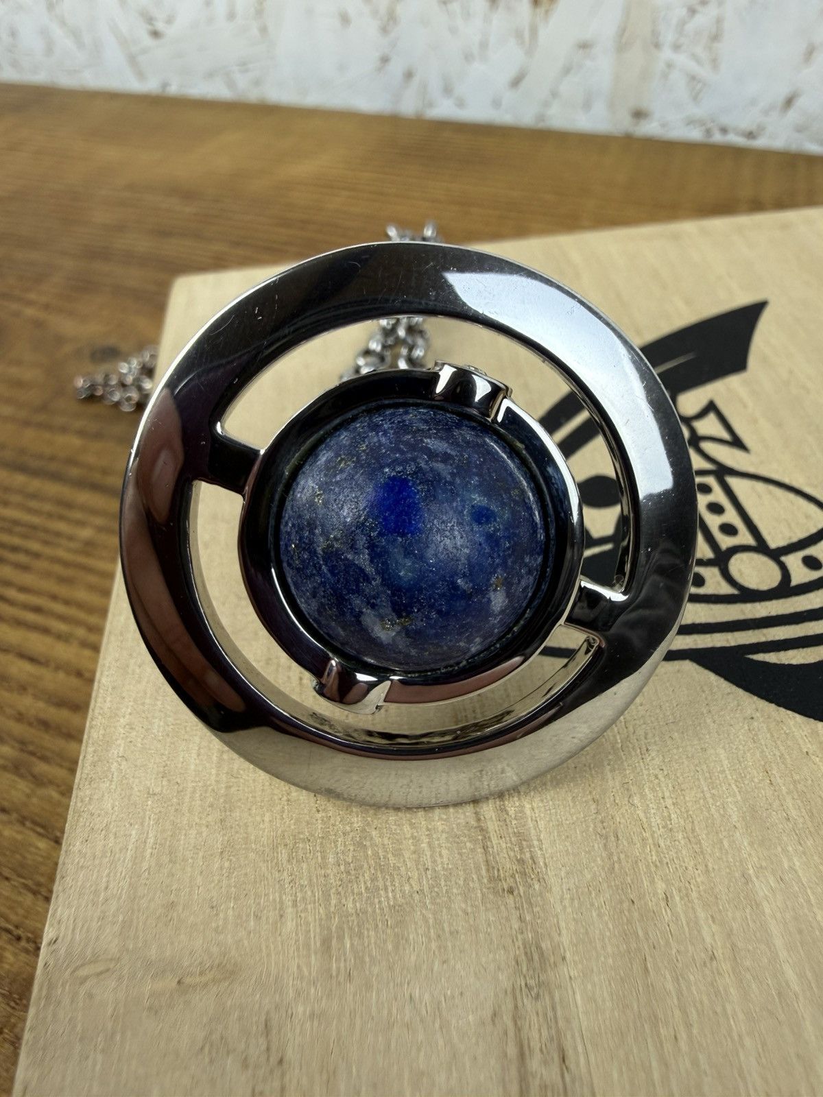Vivienne Westwood Vintage Vivienne Westwood Lapis Lazuli Small Orb Necklace Size ONE SIZE - 7 Thumbnail
