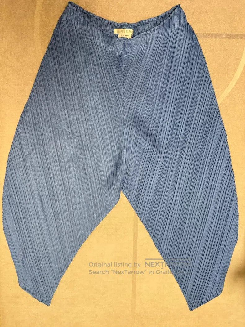 Issey Miyake Issey Miyake size:3 Blue Pants Size 22" - 1 Thumbnail
