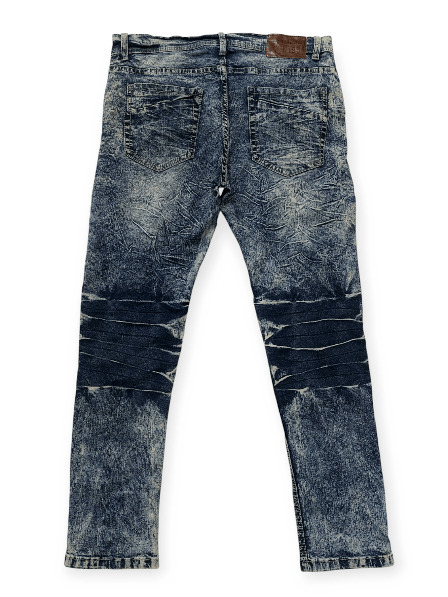 Designer Punk Biker Denim Bleecker & Mercer Jeans Size US 34 / EU 50 - 9 Thumbnail