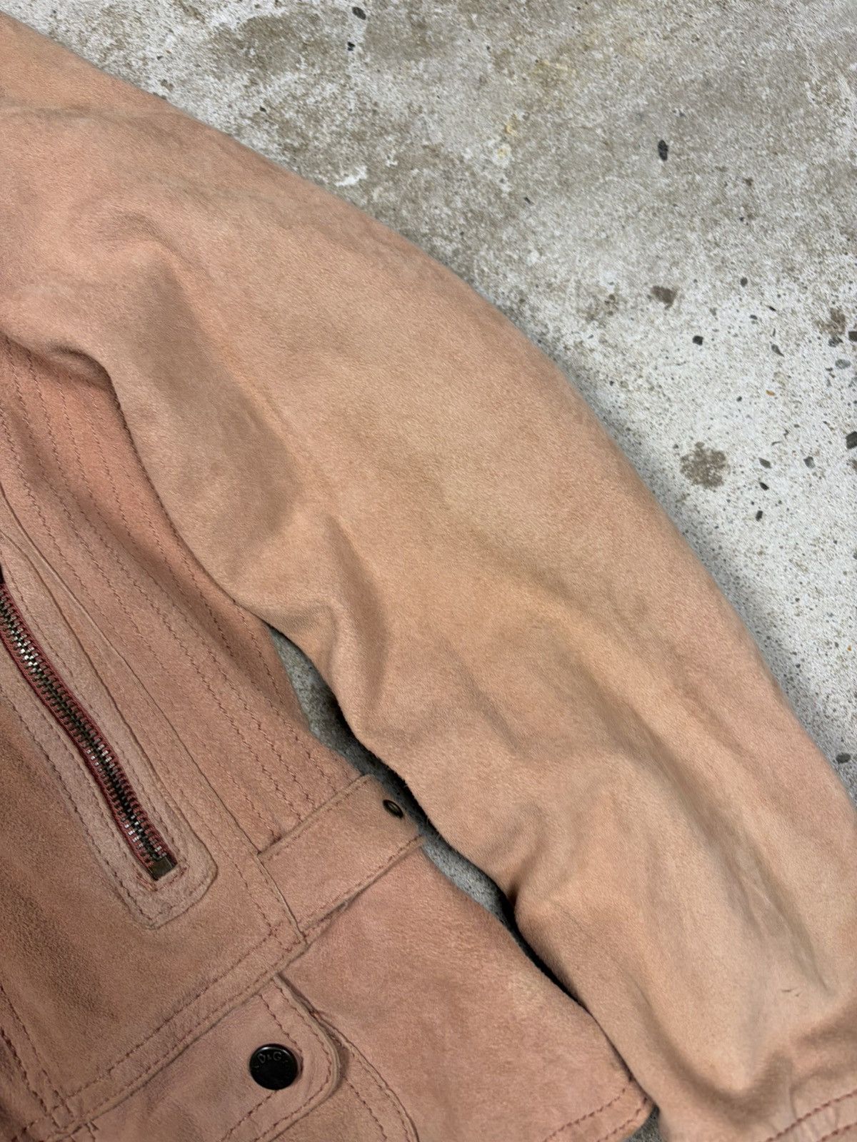 Dolce & Gabbana Vintage 2000s Dolce & Gabbana Suede Leather Utility Jacket Size M / US 6-8 / IT 42-44 - 13 Thumbnail
