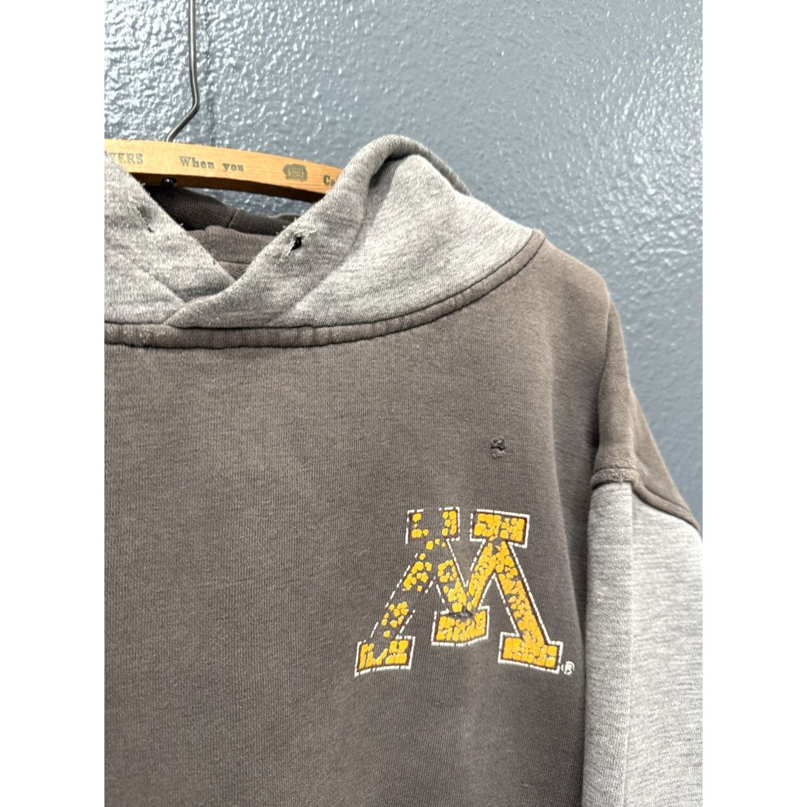 Vintage Vintage Galt Sand University Of Minnesota Gophers Distressed Hoodie 90’s Large Size US L / EU 52-54 / 3 - 5 Thumbnail