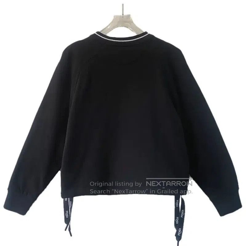 Fendi Fendi Black Cotton Women's Sweatshirt . Size M / US 6-8 / IT 42-44 - 2 Thumbnail