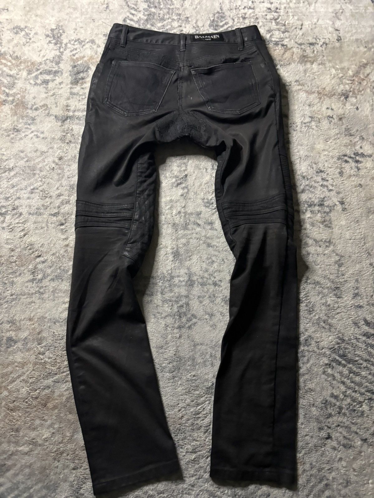 Balmain Balmain SS11 Decarnin Waxed Biker Denim Size US 30 / EU 46 - 11 Thumbnail