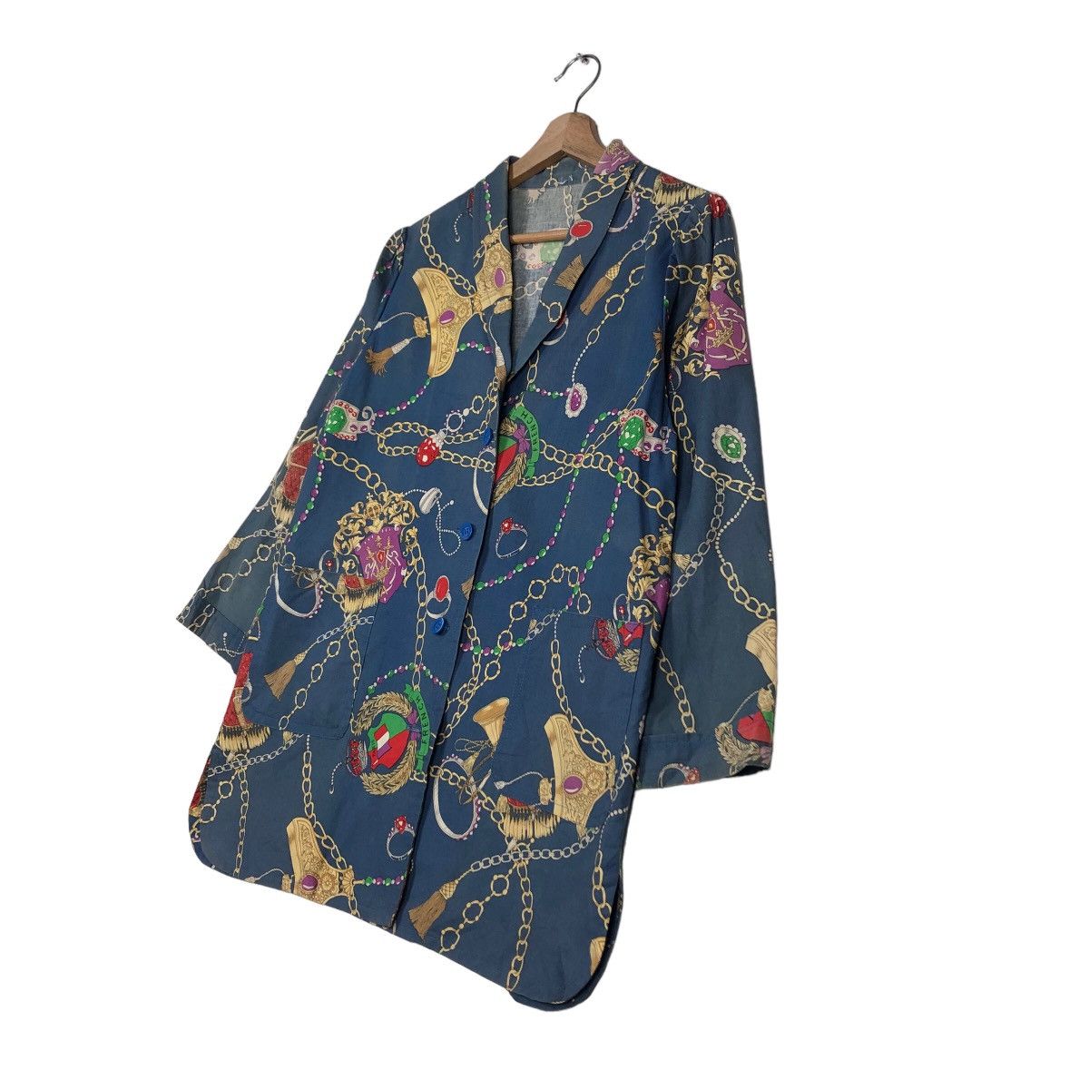 Japanese Brand 🔥Rare Design Work Jacket Double Collar Full Print Design Size US M / EU 48-50 / 2 - 2 Thumbnail