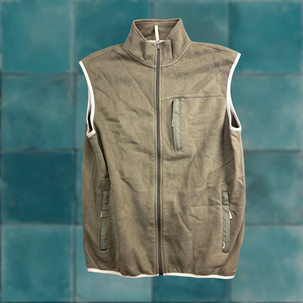 Vintage Stussy Vest Mens XL Green Full Zip Pockets Hooded? Wait. Size US XL / EU 56 / 4 - 1 Thumbnail