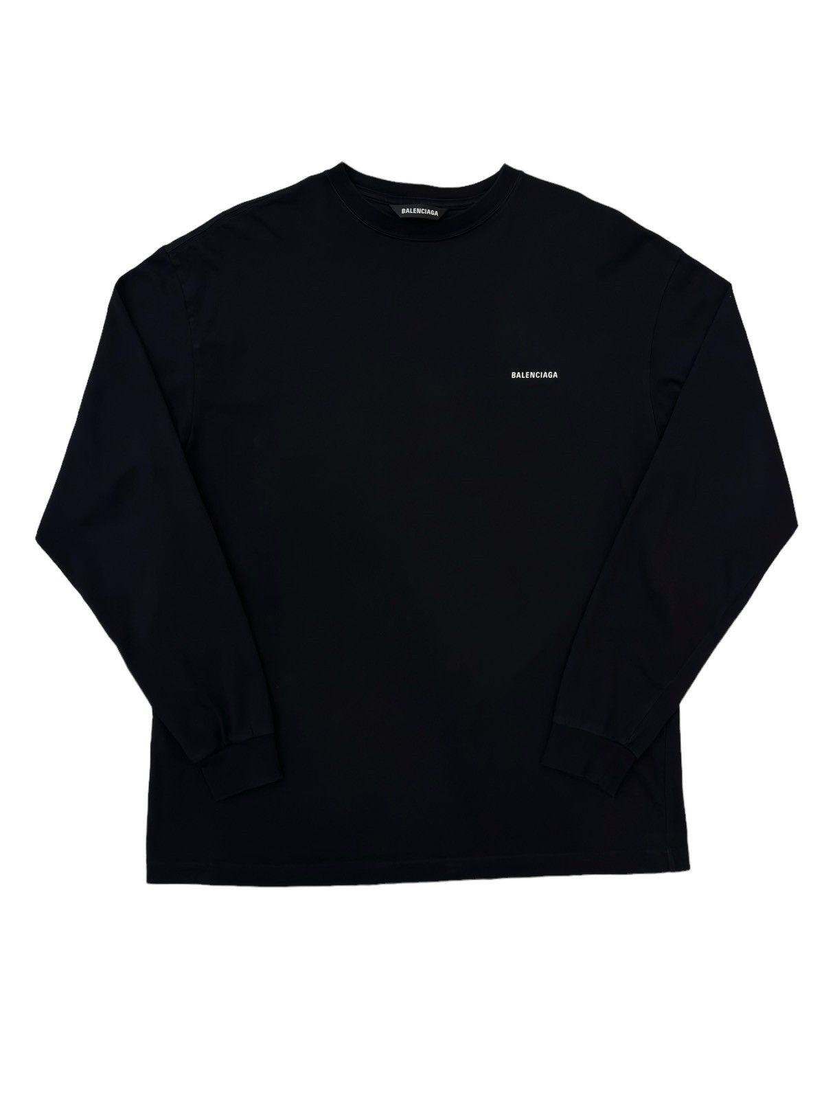 Balenciaga logo long sleeve best sale