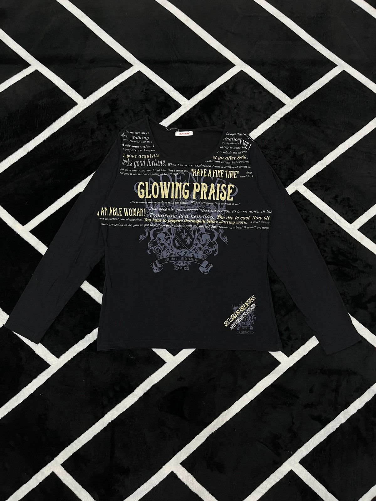 Dazzle Japan Archival Graphic Long Sleeve Top Y2K Grunge