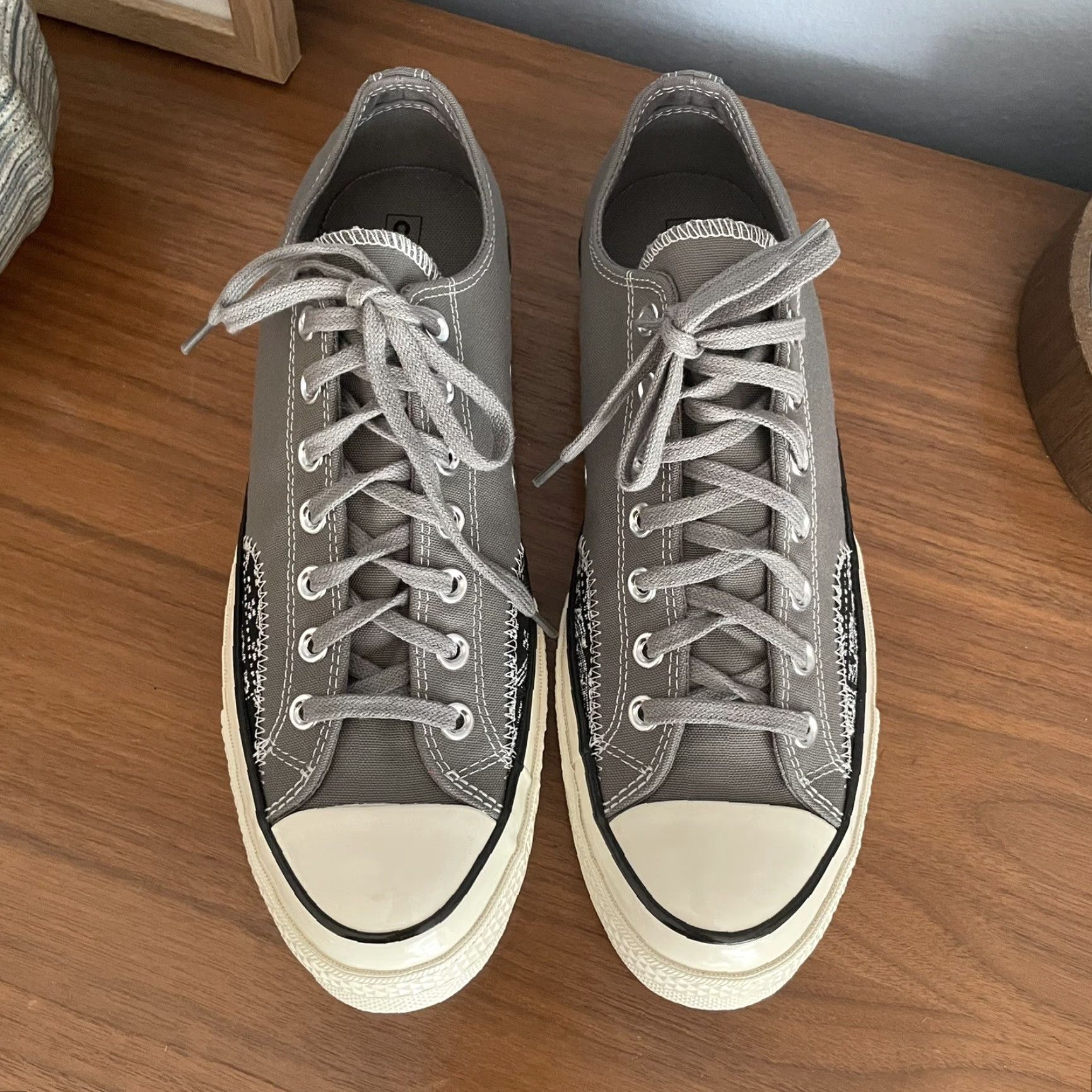 Converse VINTAGE Converse Chuck 70 Crafted Bandanna Woven Ollie Patch Grey M 10.5 / W 12.5 Mens Sneakers Size US 11 / EU 44 - 3 Thumbnail