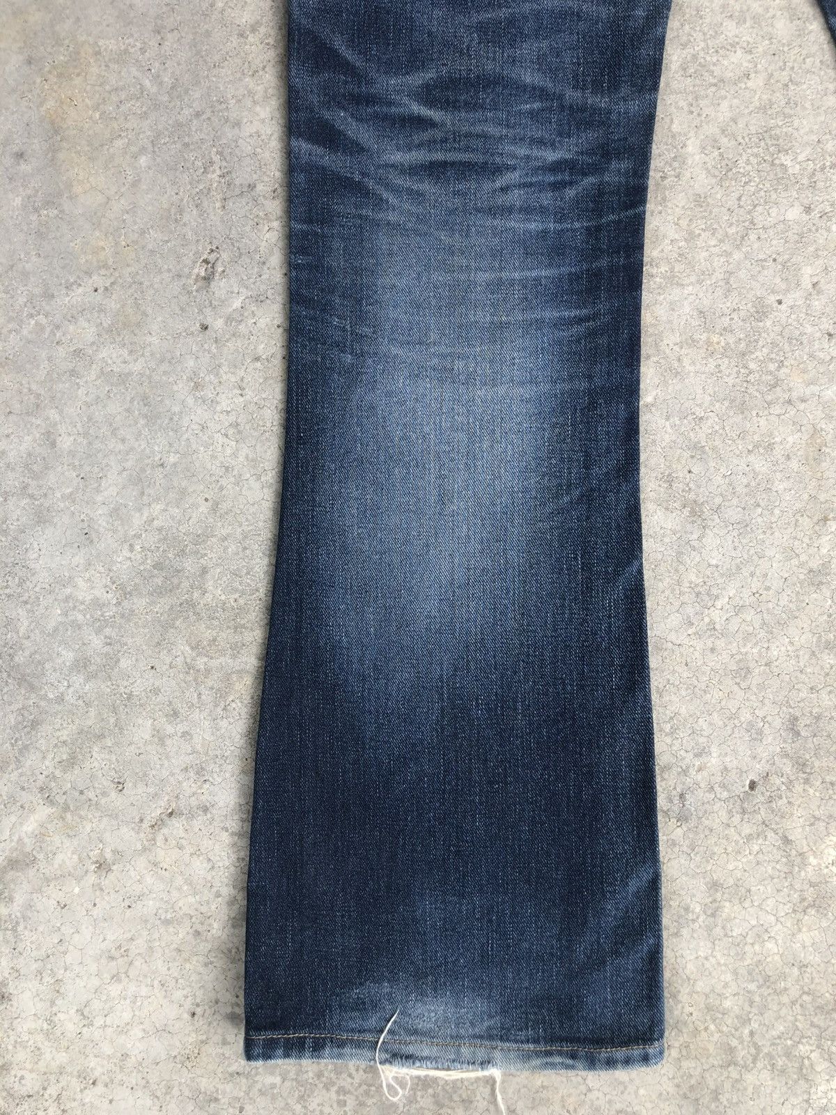 If Six Was Nine Japanese Lee Flared Jeans Distressed Denim Size US 33 - 11 Thumbnail
