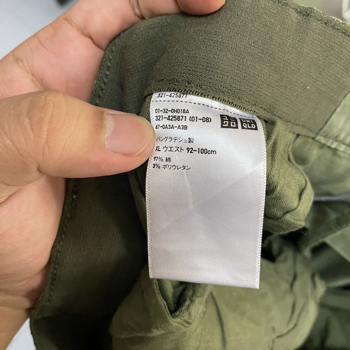 Japanese Brand DL Uniqlo Green Cargo Multipocket Joggers Pants #C892 Size US 35 - 18 Thumbnail