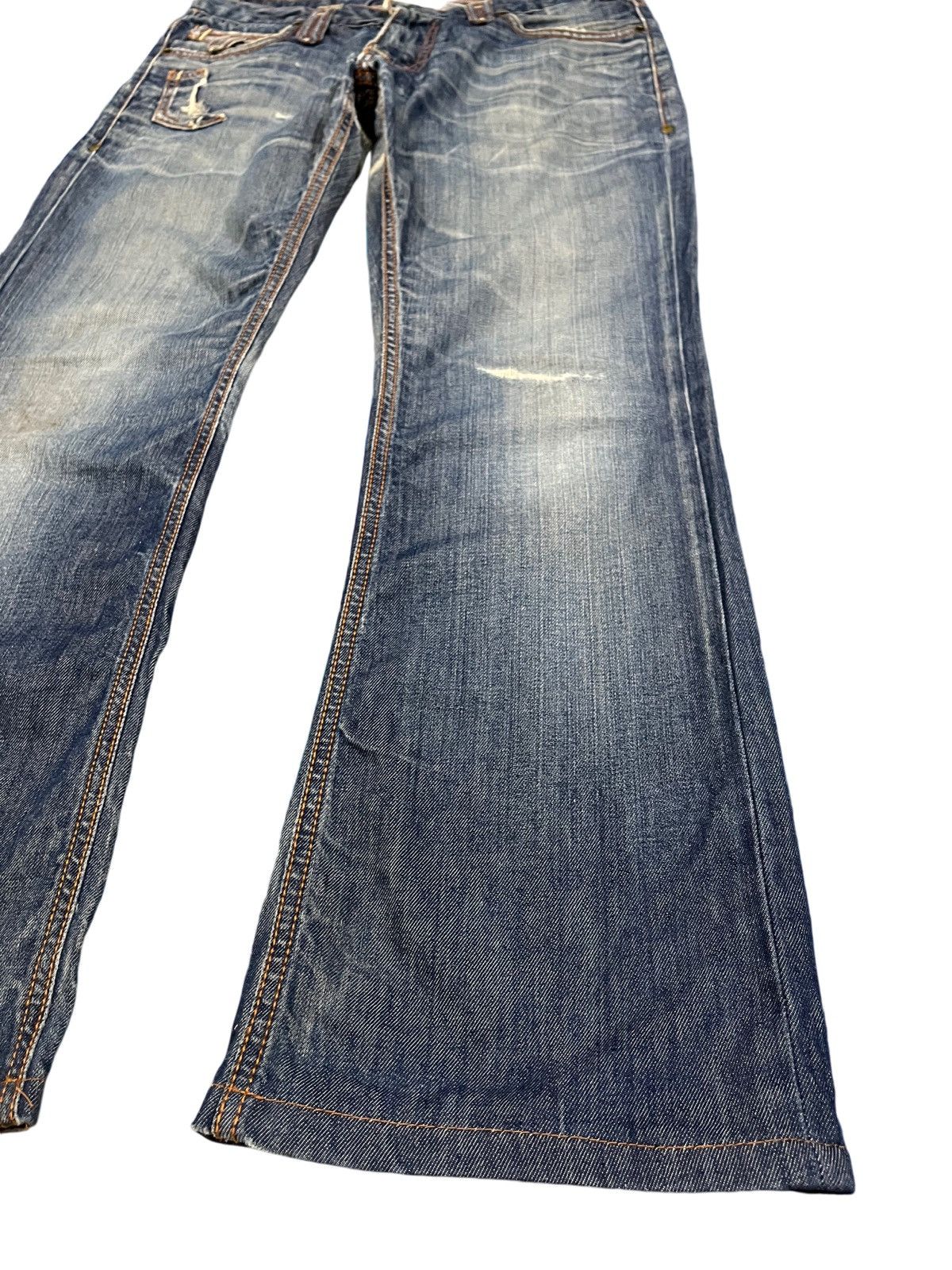 Ben Taverniti Unravel Project × Jimmy Taverniti × Taverniti Vintage Taverniti Flare Grunge Distressed Denim Size US 32 / EU 48 - 2 Thumbnail