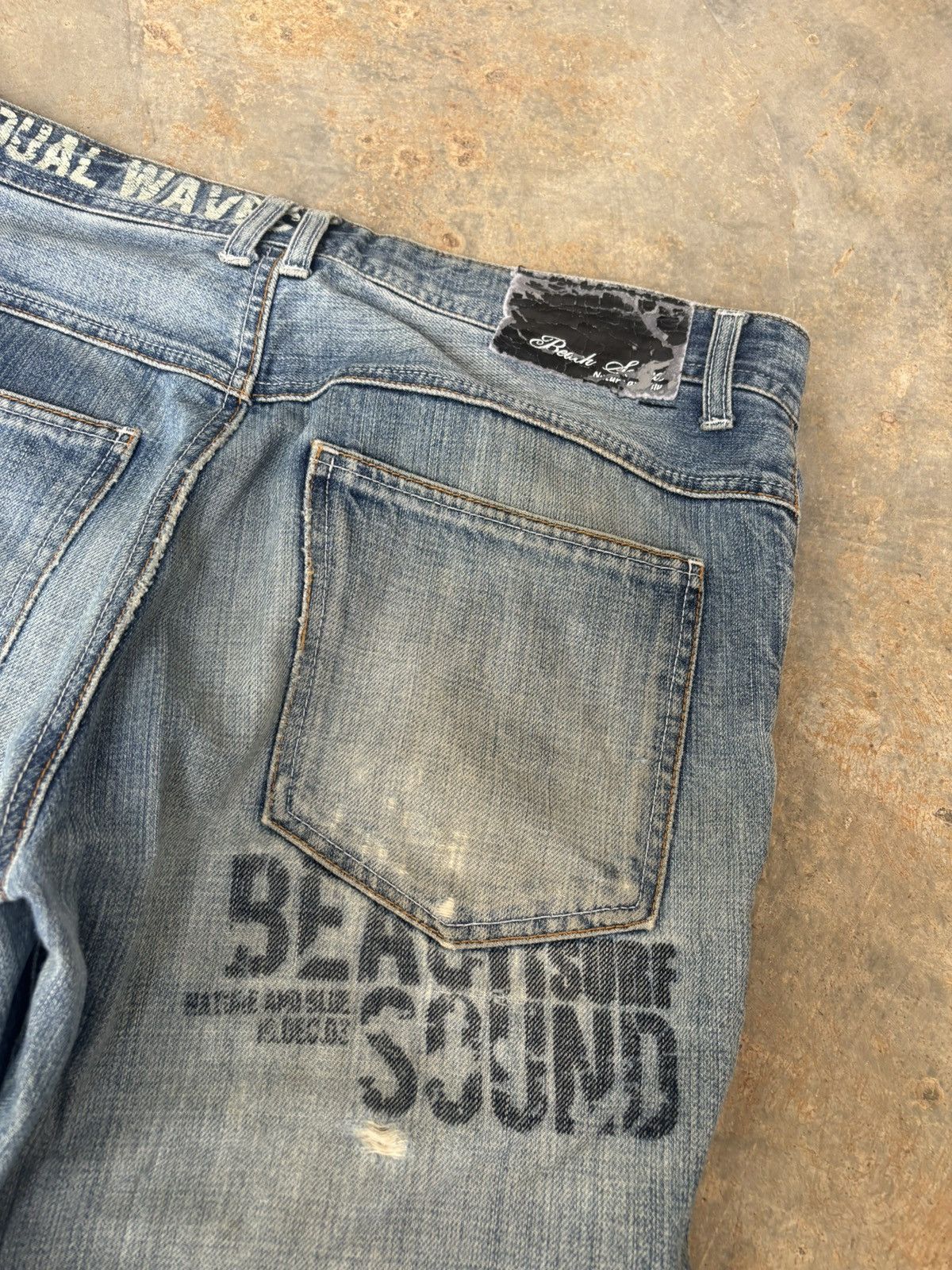 Hysteric Glamour Distressed Denim Nature And Blue Ifsixwasnine Style Jeans Size US 33 - 8 Thumbnail