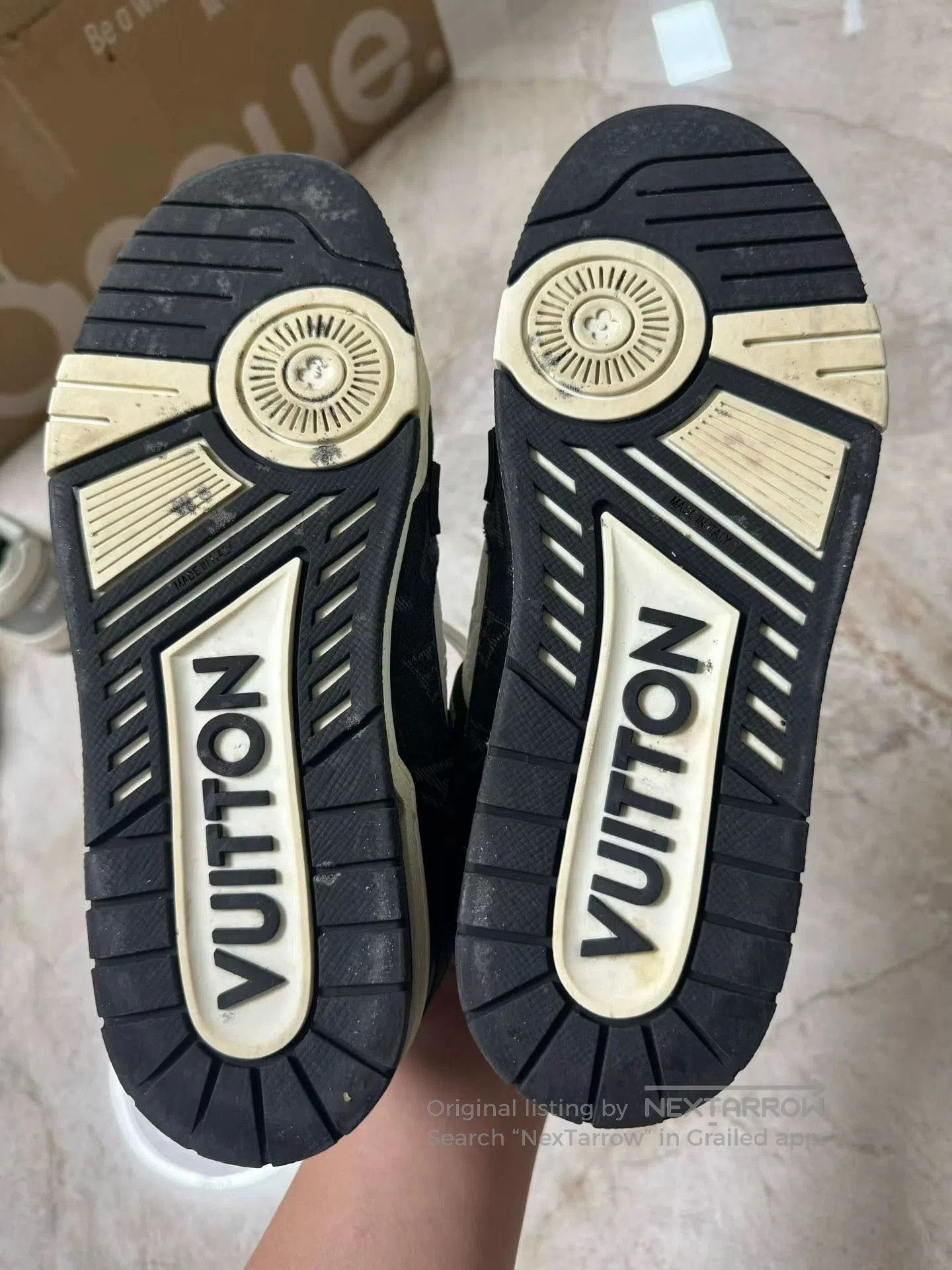 Louis Vuitton Louis Vuitton Black White Trainer Sneakers. Size US 10.5 / EU 43-44 - 4 Thumbnail