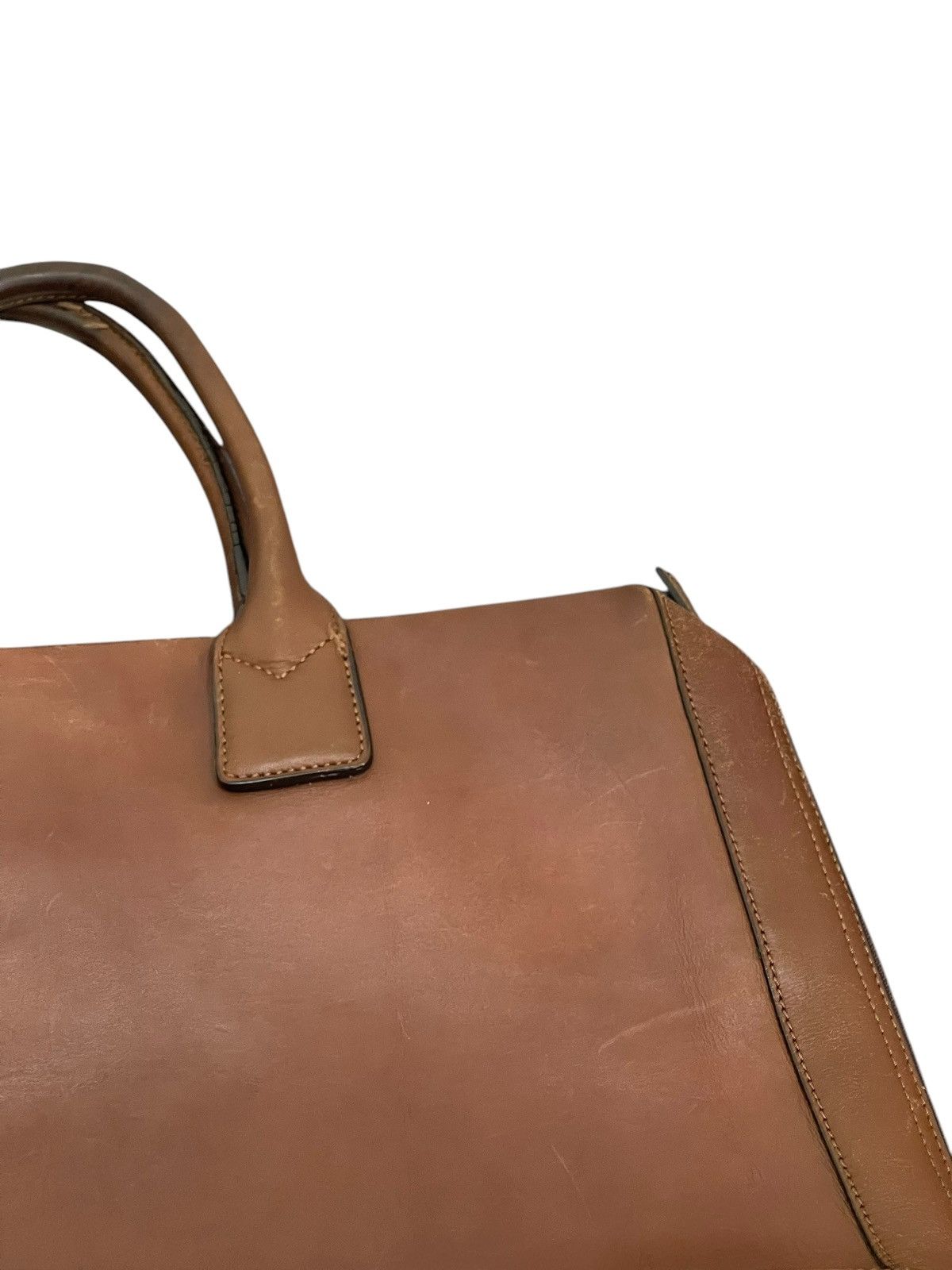 Japanese Brand Full Leather Patina The Suit Company Brief Bag 2🟩0 Size ONE SIZE - 15 Thumbnail