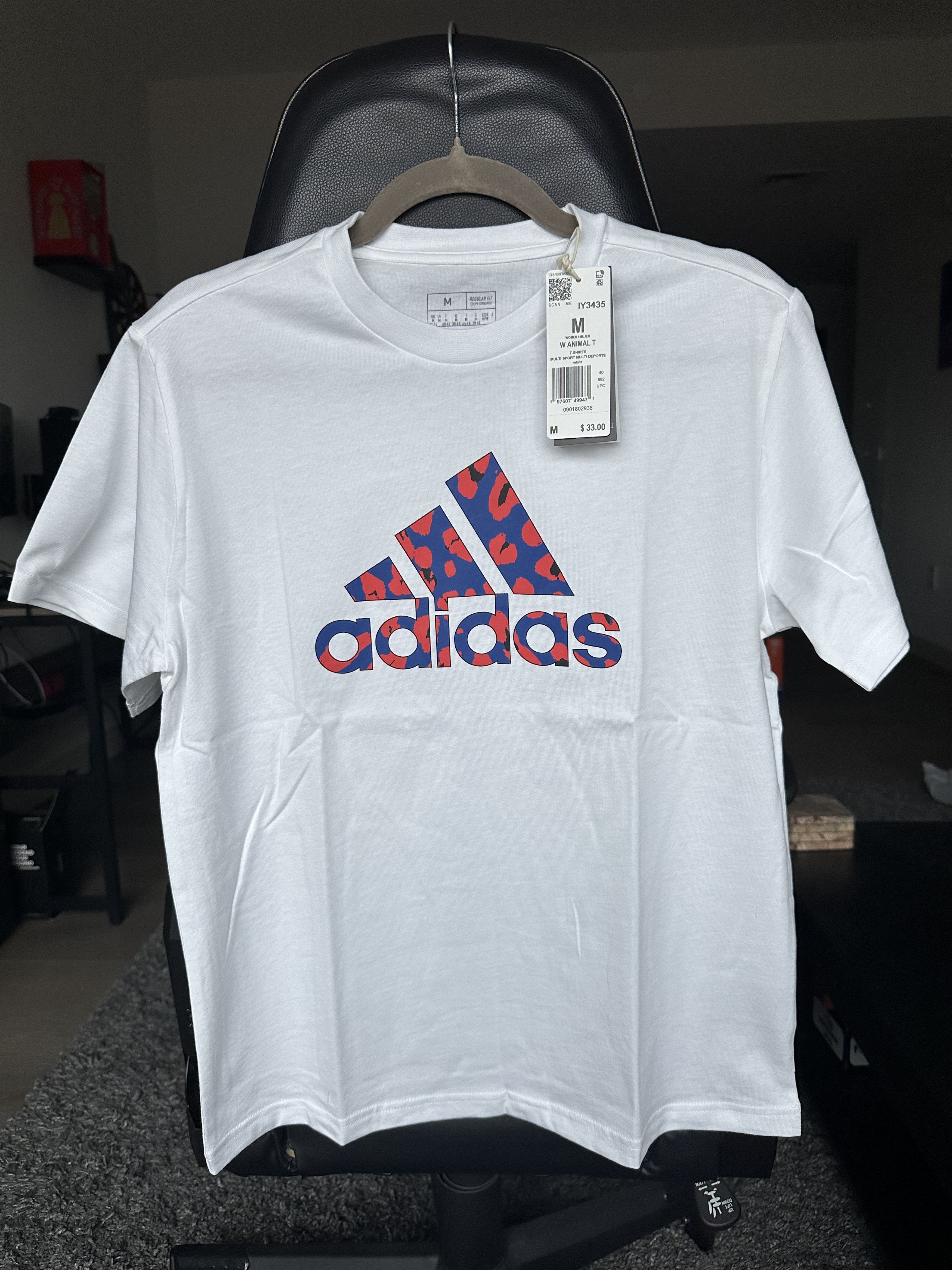 Adidas Adidas Women's Animal Graphic Tee Short Sleeve White New Size S / US 4 / IT 40 - 2 Thumbnail