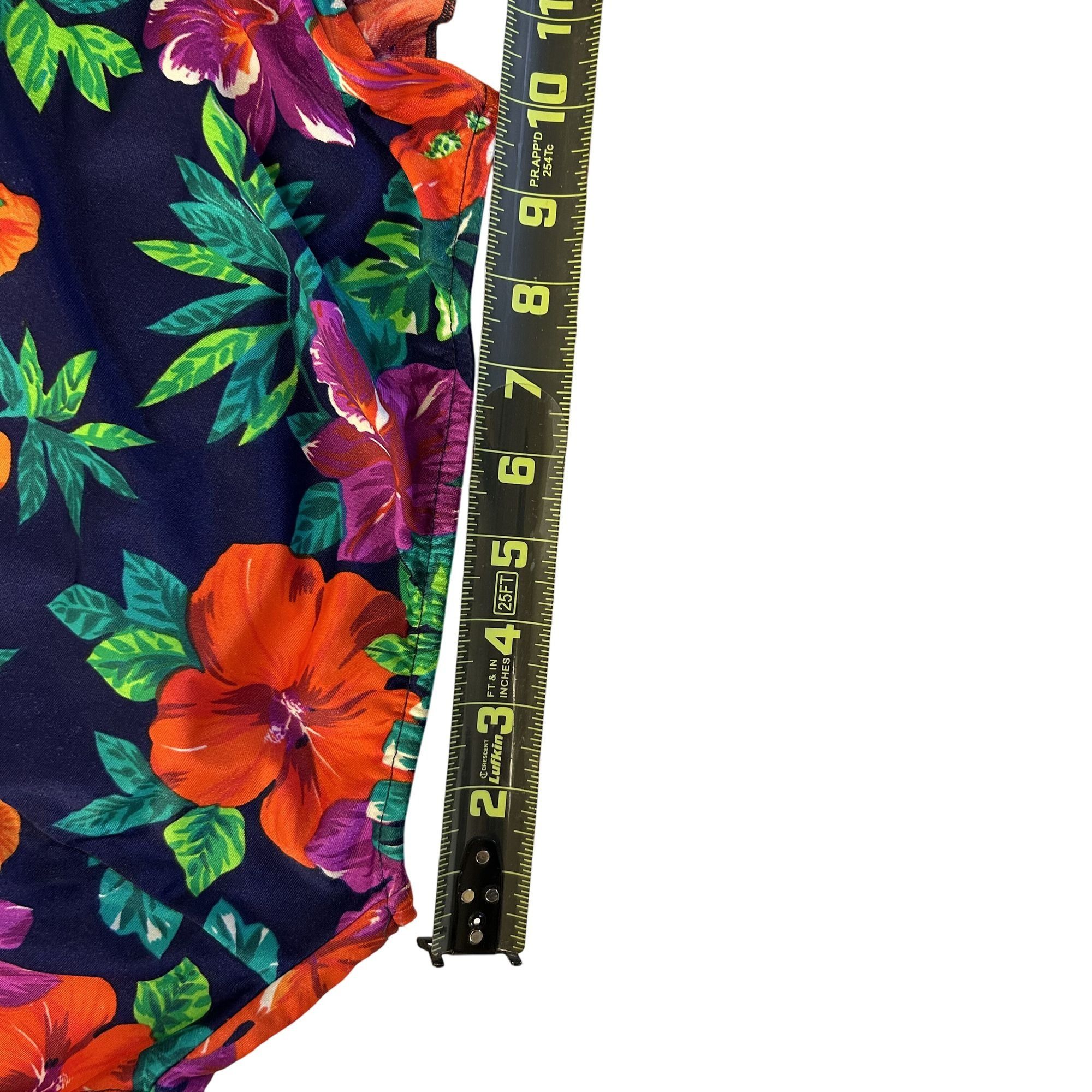 Other Vtg Maxine of Hollywood Bright VIBRANT FLORAL Tiere Swimsuit Size L / US 10 / IT 46 - 16 Thumbnail