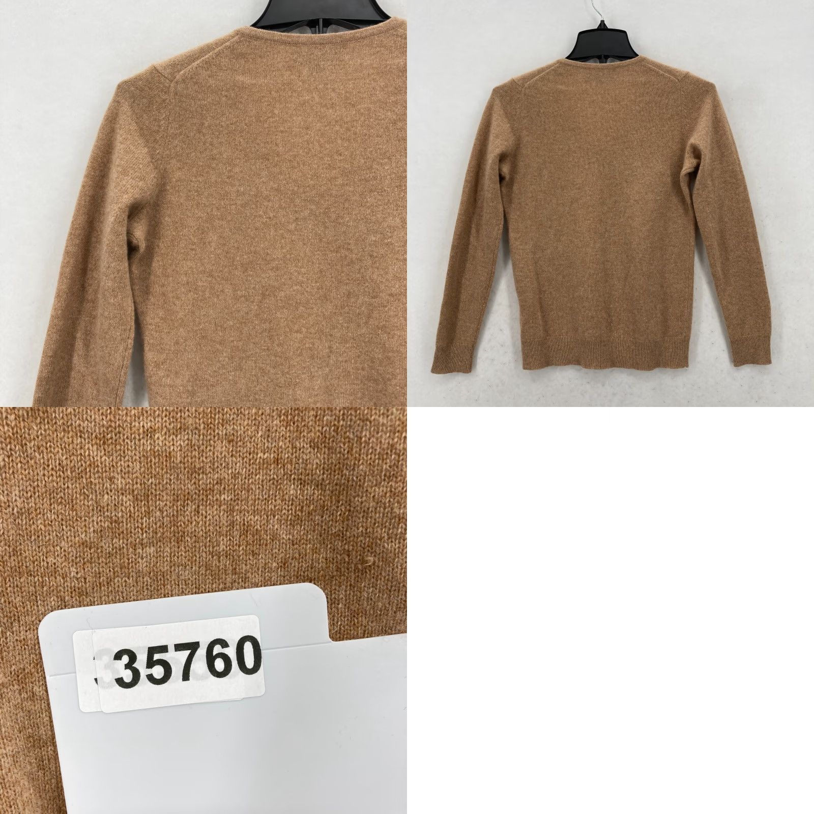 Club Room Club Room Luxury Cashmere Sweater Women's XS Brown V-Neck Long Sleeve Preppy Womens Size XS / US 0-2 / IT 36-38 - 9 Thumbnail