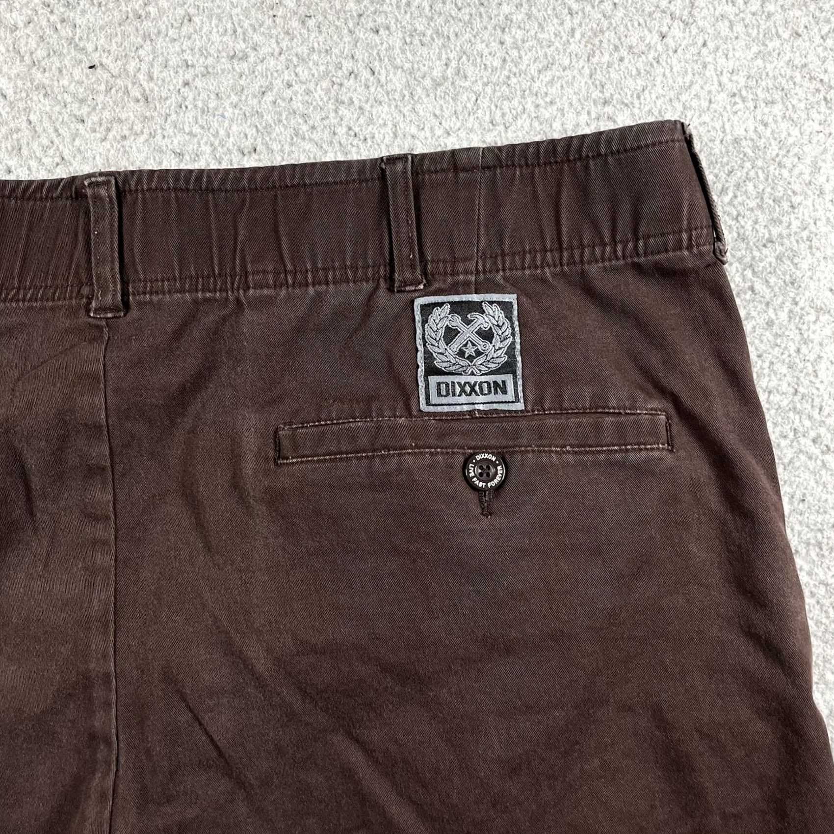 Vintage Dixxon Shorts Mens 36 Brown Performance Stretch Waistband Chino D Flexx Outdoor Shirt City? Size US 36 / EU 52 - 7 Thumbnail