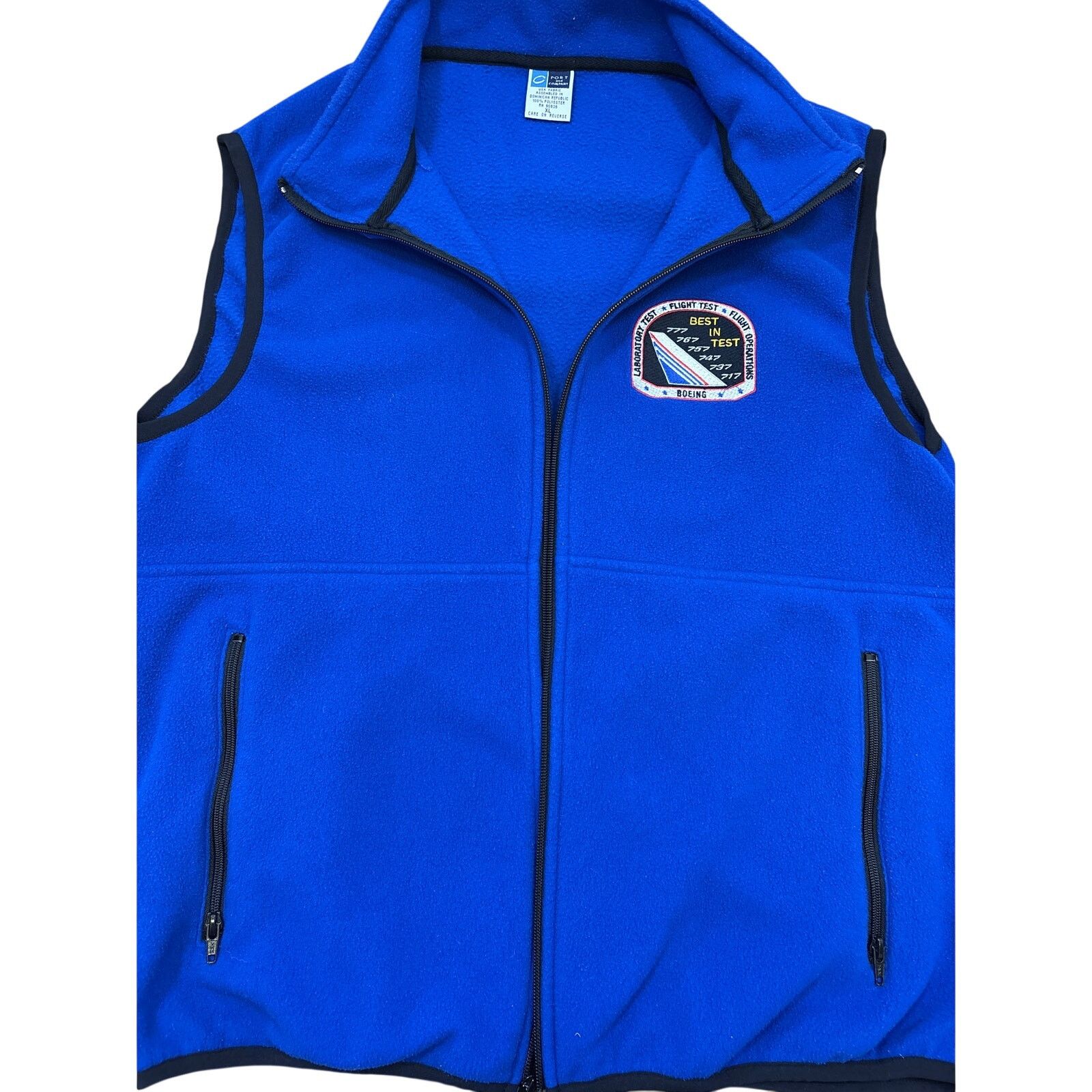 Port & Company Vintage 90s Boeing Company patch Vest Lab Flight Test Op XL Size XL / US 12-14 / IT 48-50 - 4 Thumbnail