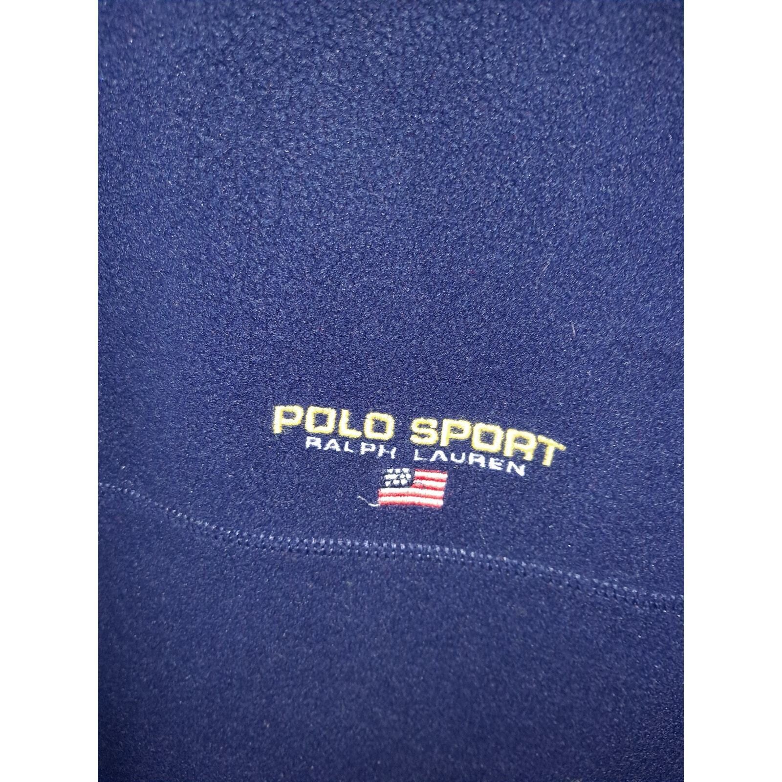 Other Polo Sport 1/4 Zip Blue Fleece Shirt Size XL Size US XL / EU 56 / 4 - 4 Thumbnail