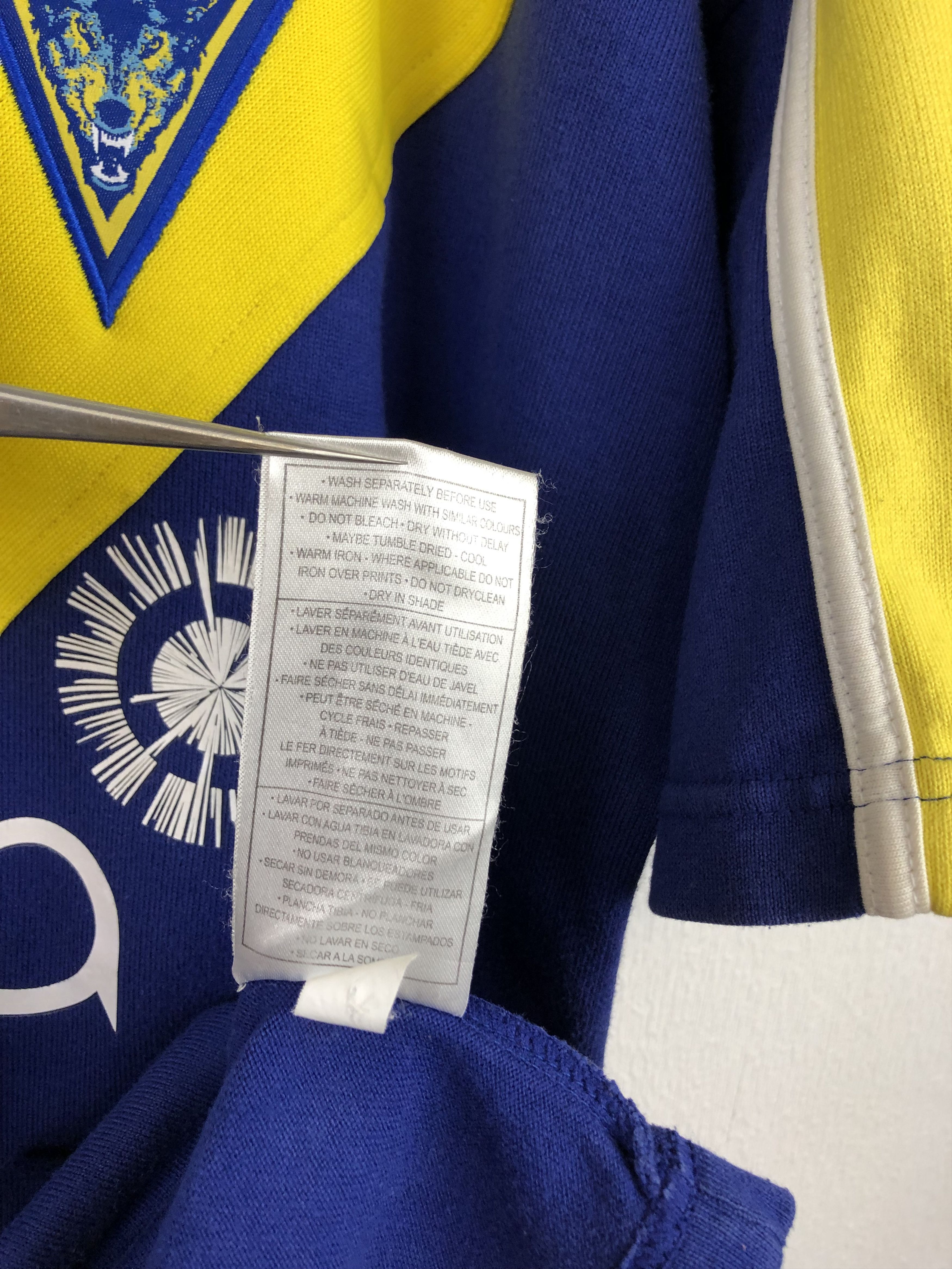 Canterbury of New Zealand Vintage 90's Canterbury Warrington Wolves Rugby Shirt Jersey Size US L / EU 52-54 / 3 - 6 Thumbnail