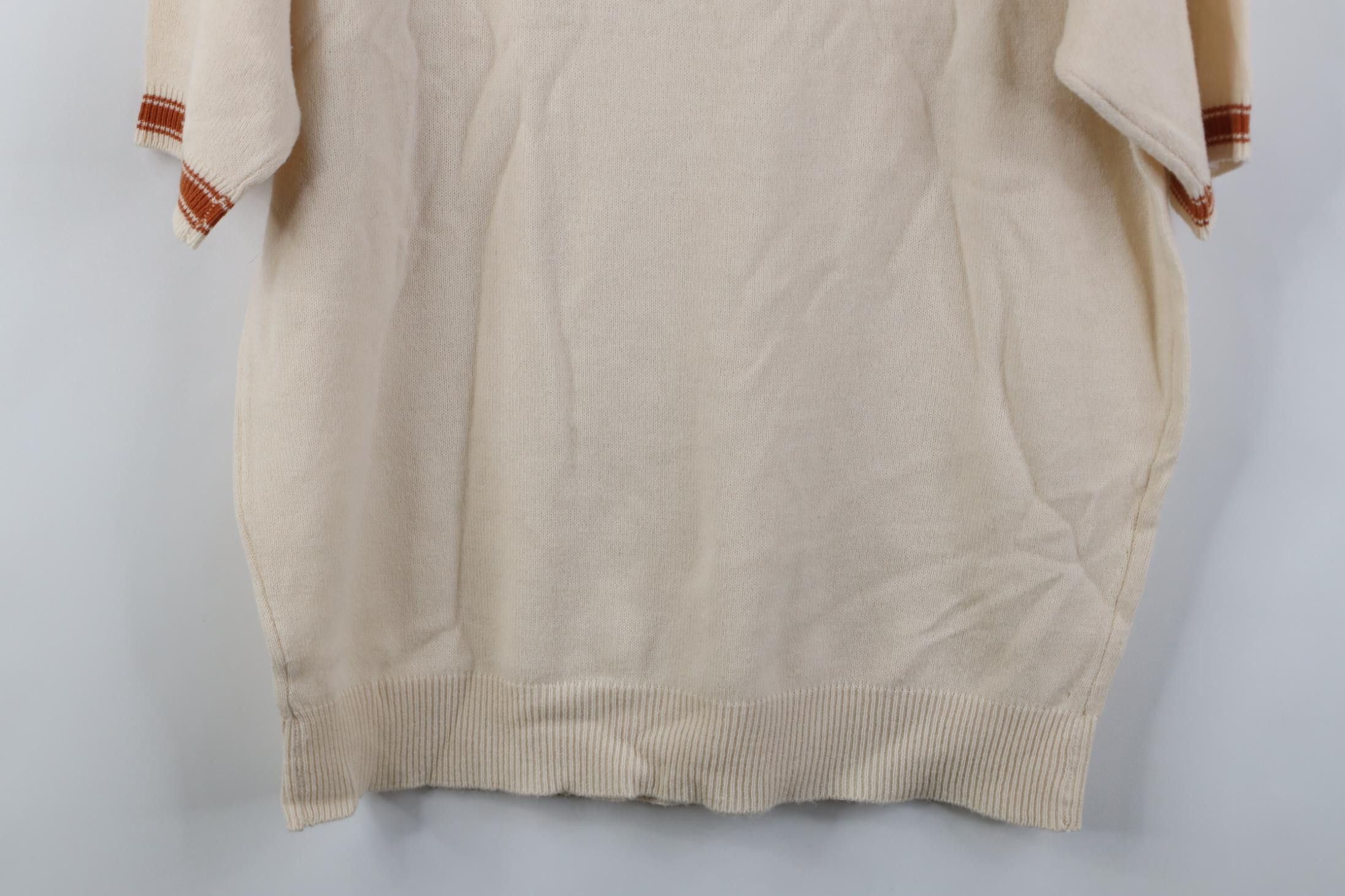 Vintage Vintage 50s Streetwear Short Sleeve Knit Mock Neck Sweater Size US M / EU 48-50 / 2 - 11 Thumbnail