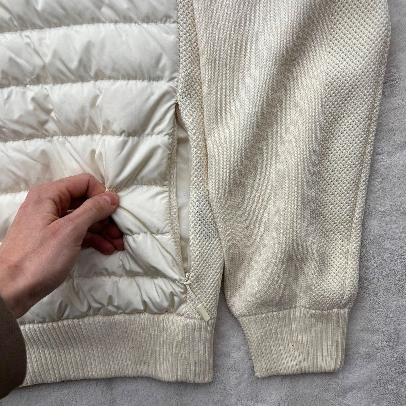 Canada Goose Canada Goose Hybridge Cottongrass Knit Full Zip Jacket Size US L / EU 52-54 / 3 - 4 Thumbnail