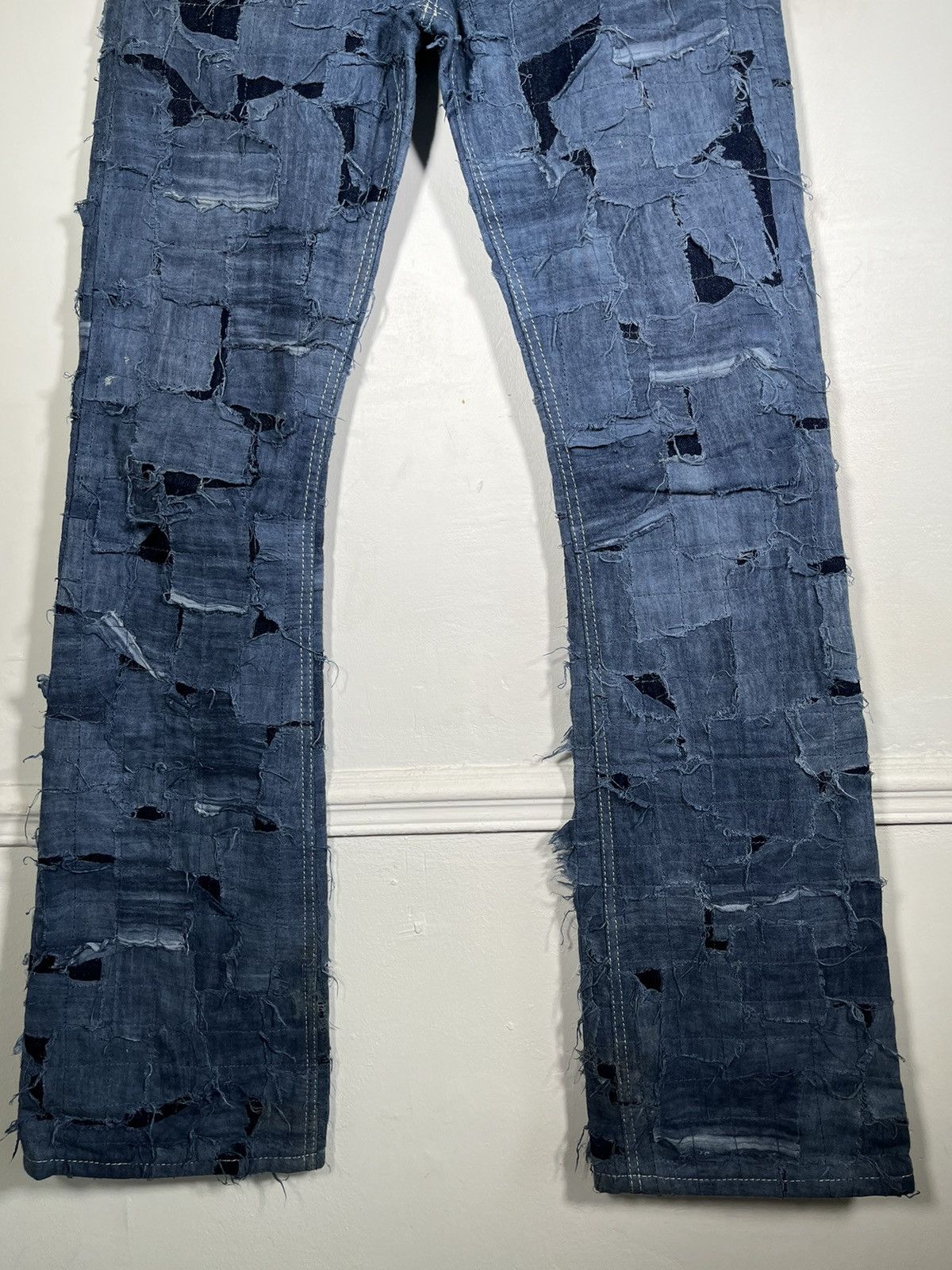 Paradoxe Paris Paradoxe Paris DENIM « boro flared denim » Size US 33 - 3 Thumbnail