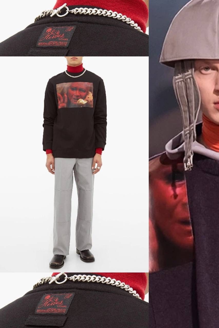Raf Simons Raf Simons Black Mother On Phone Sweatshirt Size US L / EU 52-54 / 3 - 5 Thumbnail