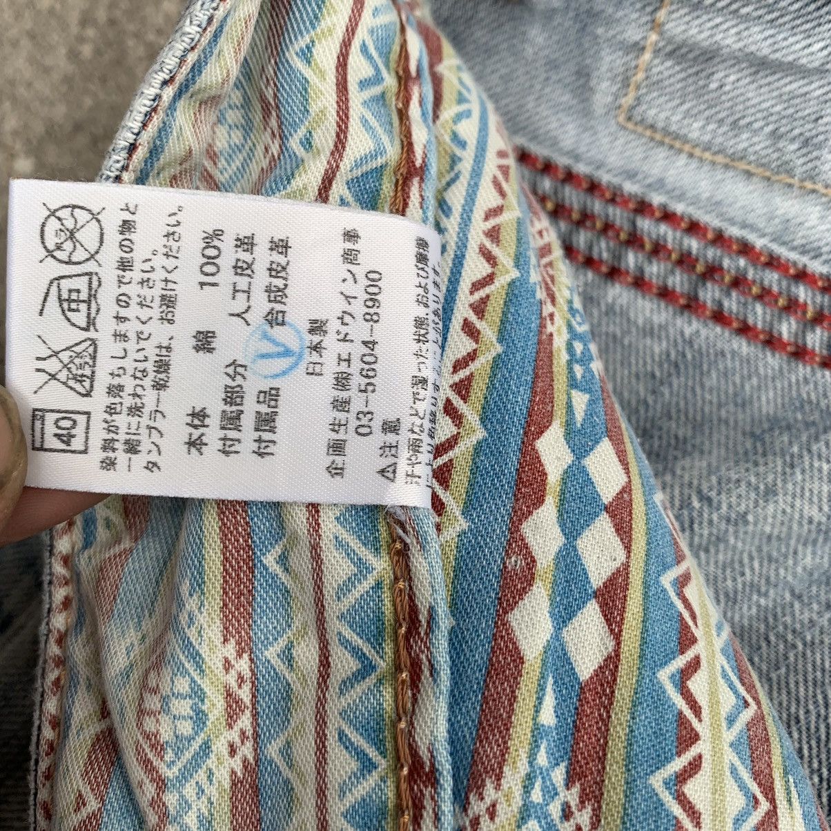 Japanese Brand Vintage Japan Edwin Navajo Distressed Two Tone Denim W35 Size US 35 - 18 Thumbnail