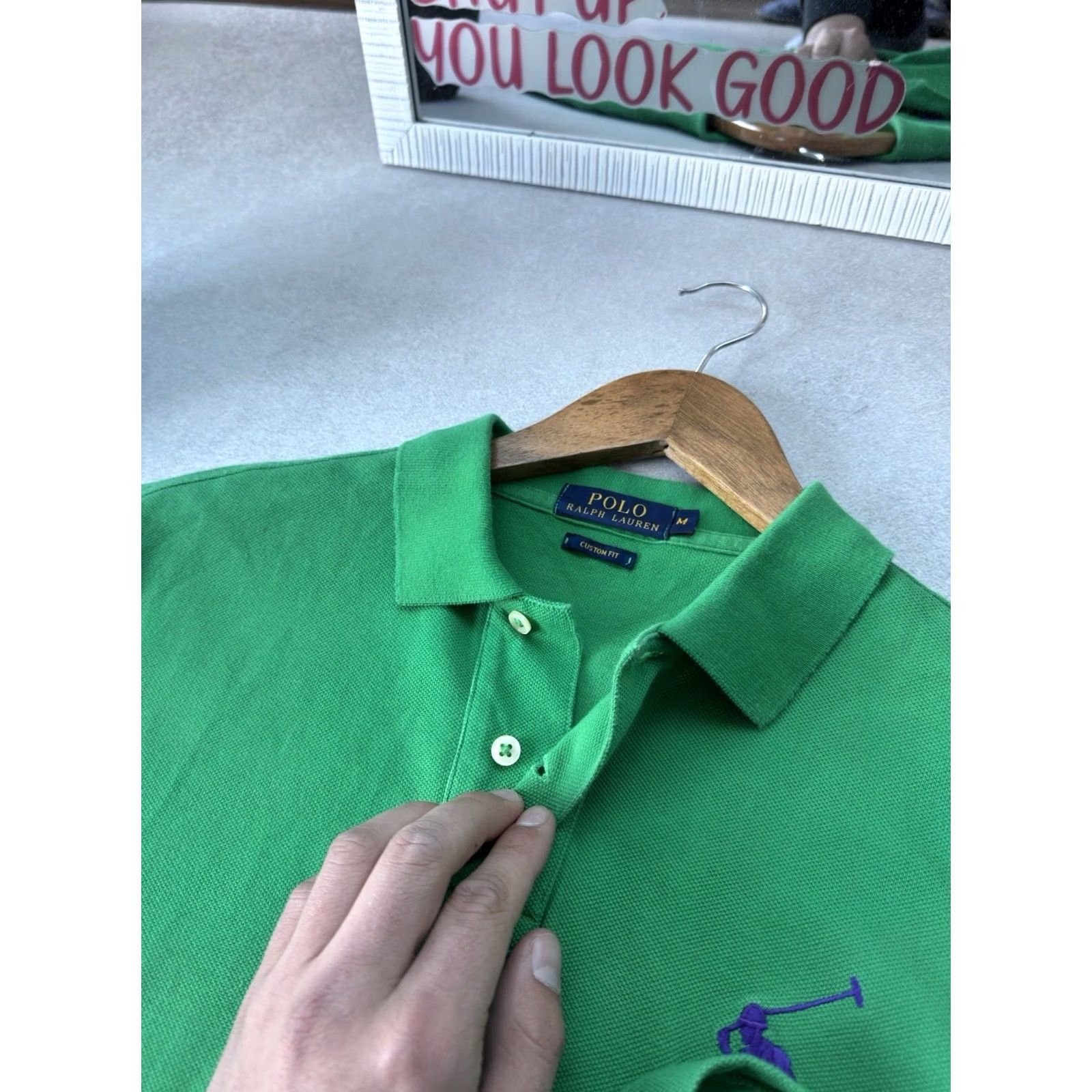 Polo Ralph Lauren VINTAGE Polo Ralph Lauren Polo Shirt Green Size M Chiefs Keef Style Mens Polo Shirt Size US M / EU 48-50 / 2 - 4 Thumbnail
