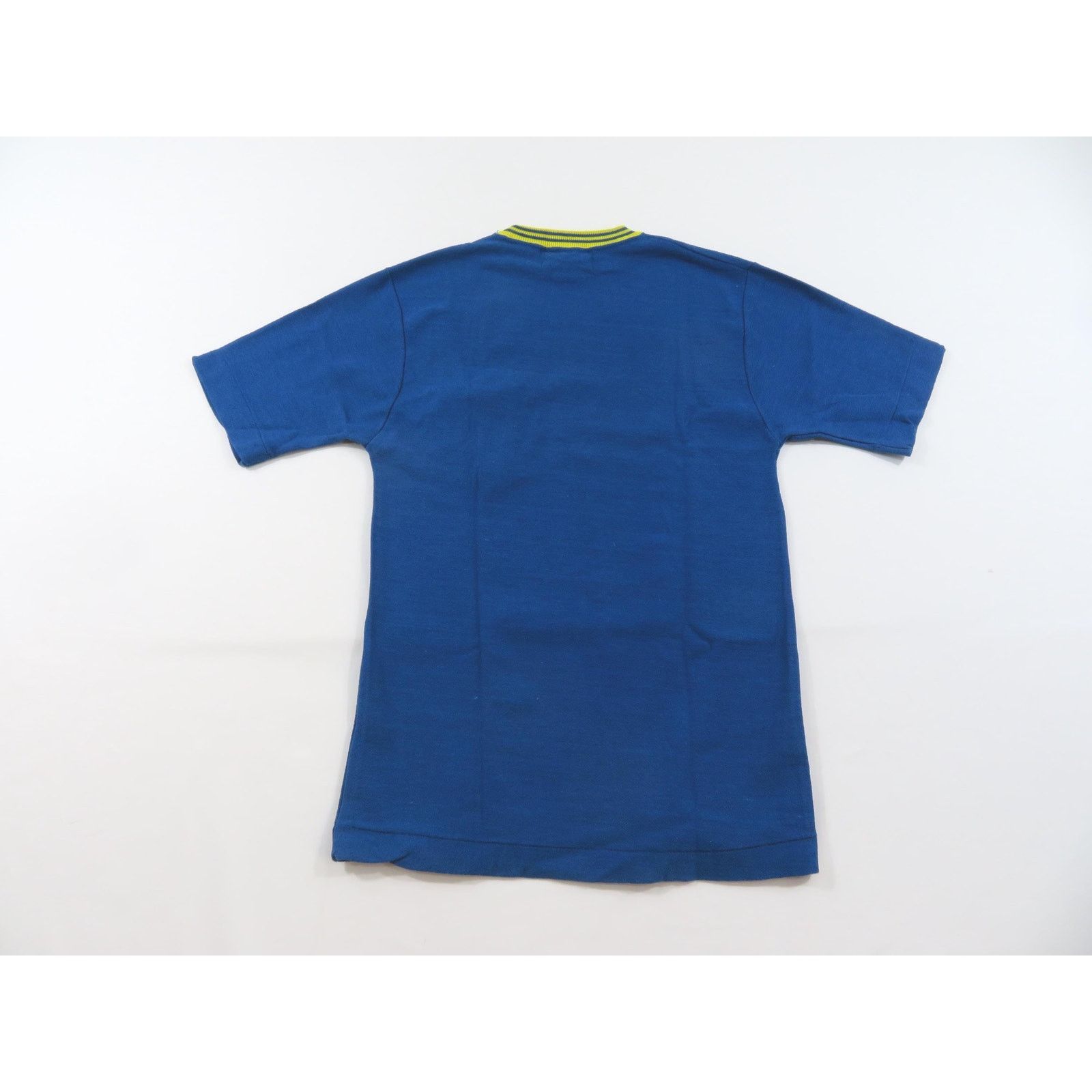 Sears Sears PolyCotton Blank Pocket T-Shirt Blue Yellow Sz S 1970s Size US S / EU 44-46 / 1 - 2 Thumbnail