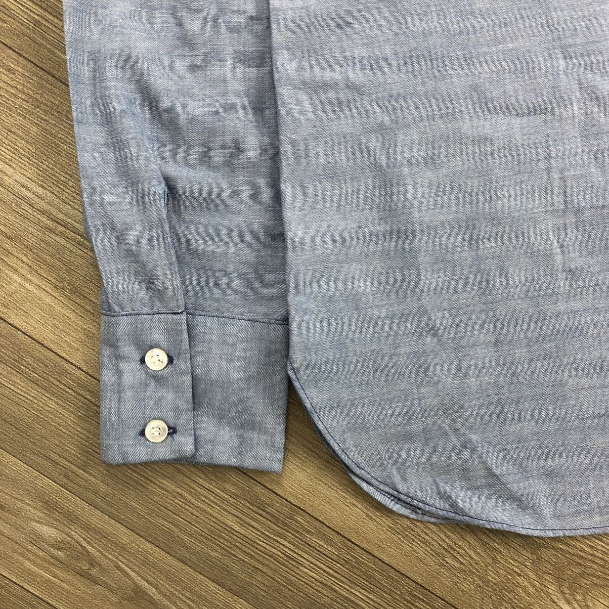 Wrangler 1970s Wrangler Embroidered Pearl Snap Western Shirt Chambray Size US S / EU 44-46 / 1 - 10 Thumbnail