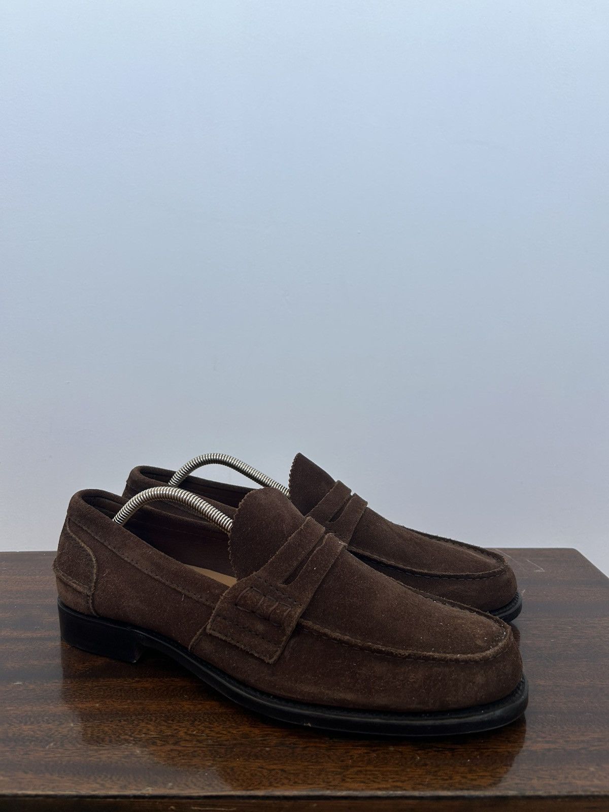 Church’s Brown Suede Pambrey Penny Loafers