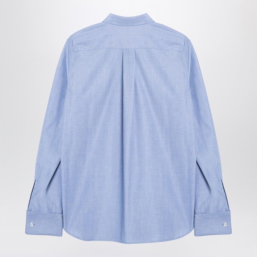 The Row o1d2blof1024 Cotton Shirt in Light Blue Size S / US 4 / IT 40 - 2 Thumbnail