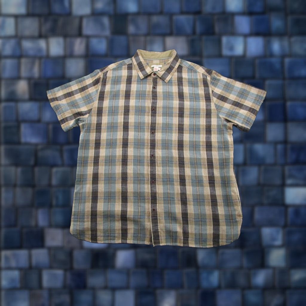 Carbon VINTAGE Carbon 2 Cobalt Men’s XL Button Up Shirt Plaid 100% Cotton Casual Work EUC Size US XL / EU 56 / 4 - 1 Thumbnail