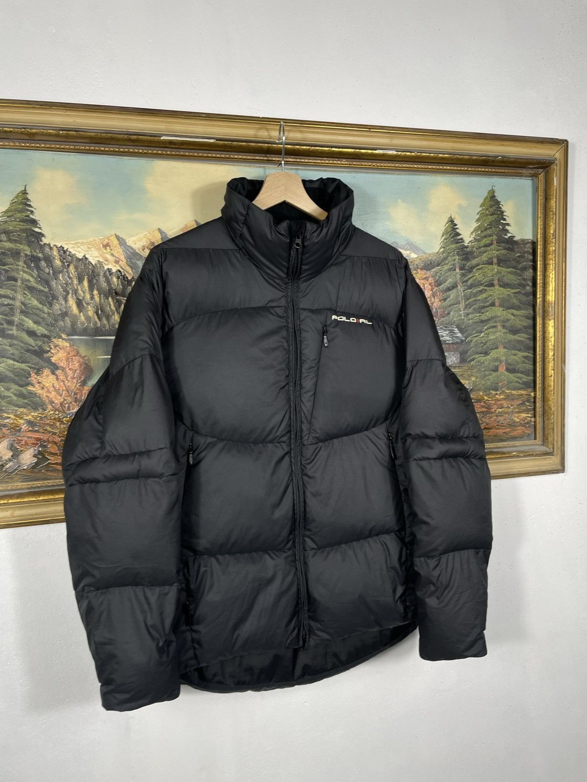 Polo Ralph Lauren × Ralph Lauren × Vintage Polo Ralph Lauren Black Zip Jacket Hoodie Retro 00s Baggy Size M / US 6-8 / IT 42-44 - 3 Thumbnail