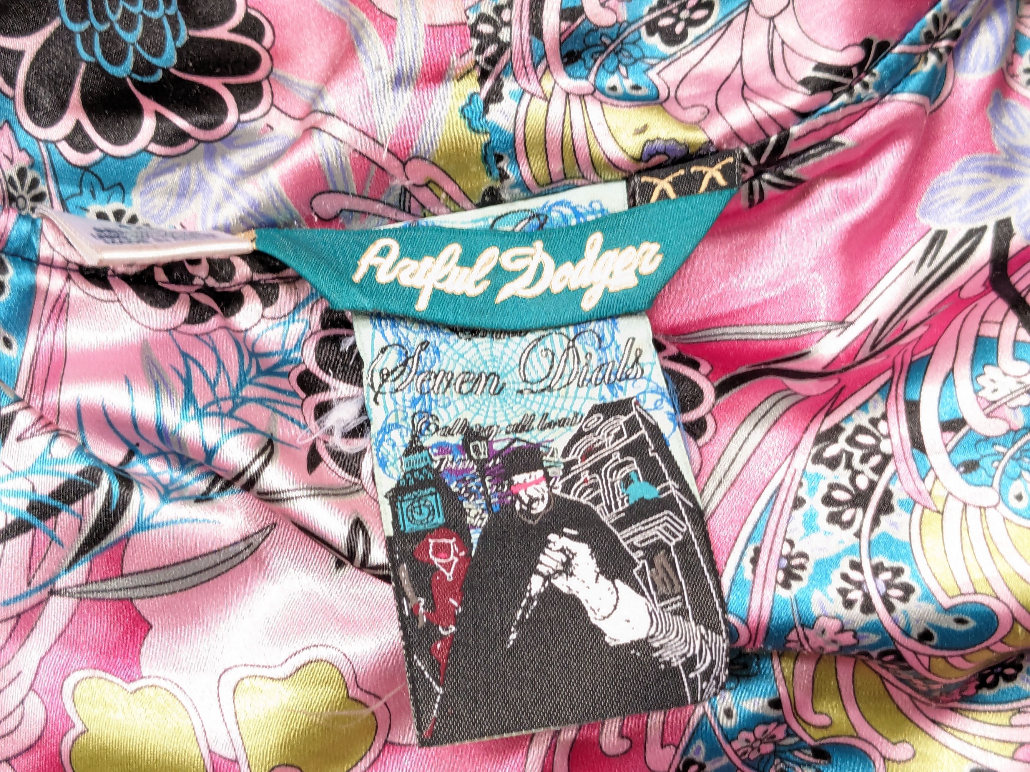 Artful Dodger Artful Dodger Hoodie Velvet 4XL Navy Blue Pink Striped Y2K Size US XXL / EU 58 / 5 - 13 Thumbnail