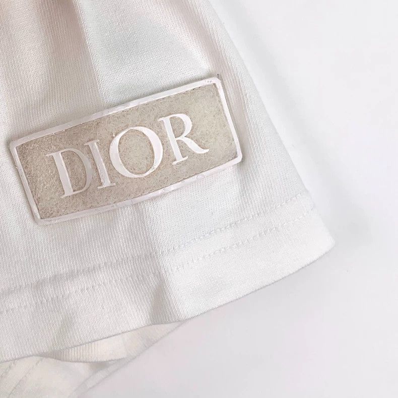 Dior Dior White Logo Cotton Short Sleeve TShirt-2506 Size XL / US 12-14 / IT 48-50 - 4 Thumbnail