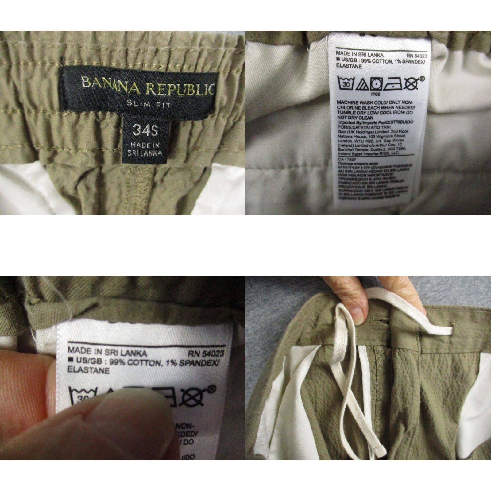 Banana Republic Banana Republic Pants 34S Slim Fit Chino Khaki Color Pockets Stretch Waist Size US 34 / EU 50 - 8 Thumbnail