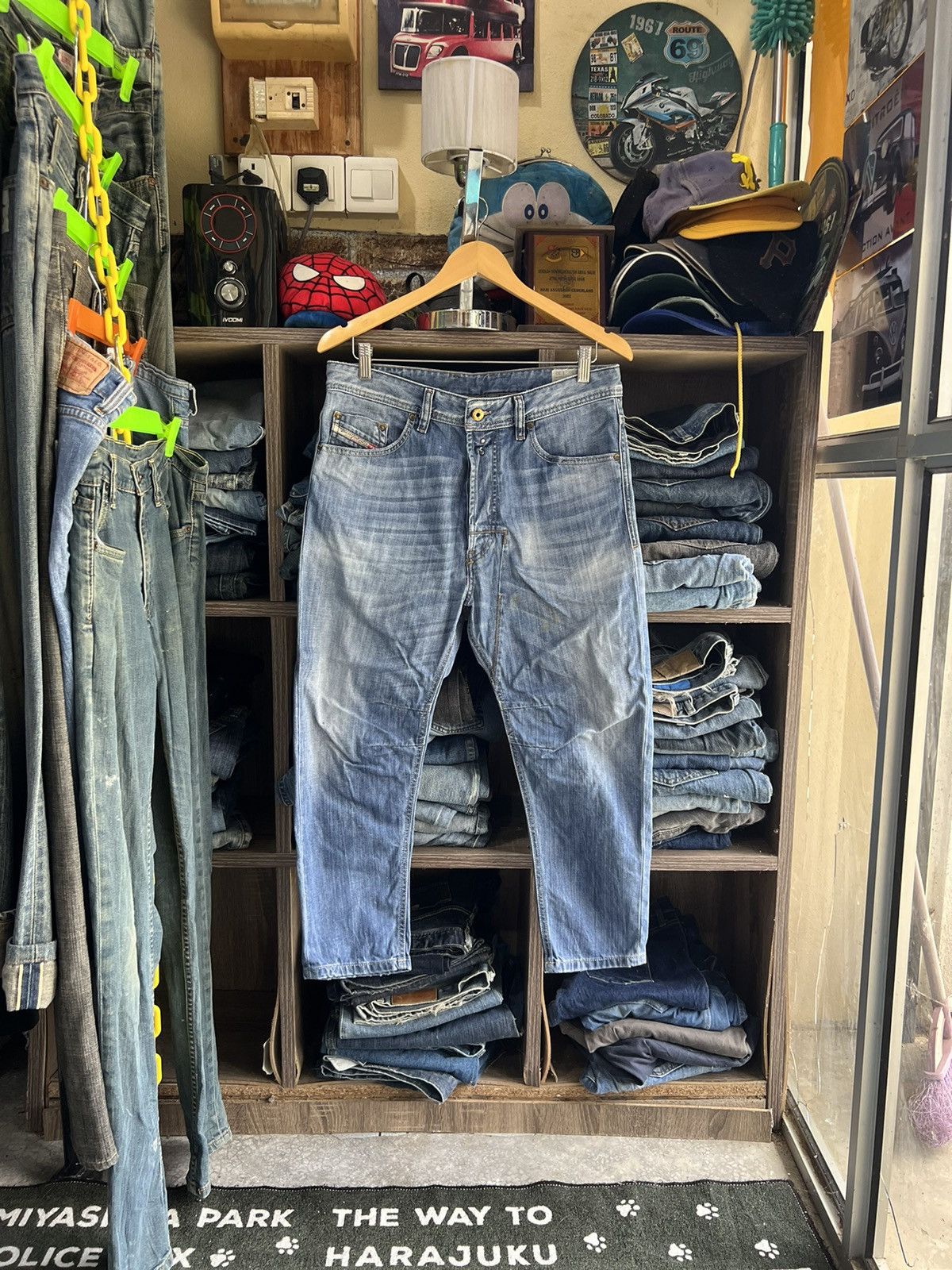 Diesel 🔥Vintage Diesel Industry Cropped Distressed Denim Size US 33 - 1 Thumbnail