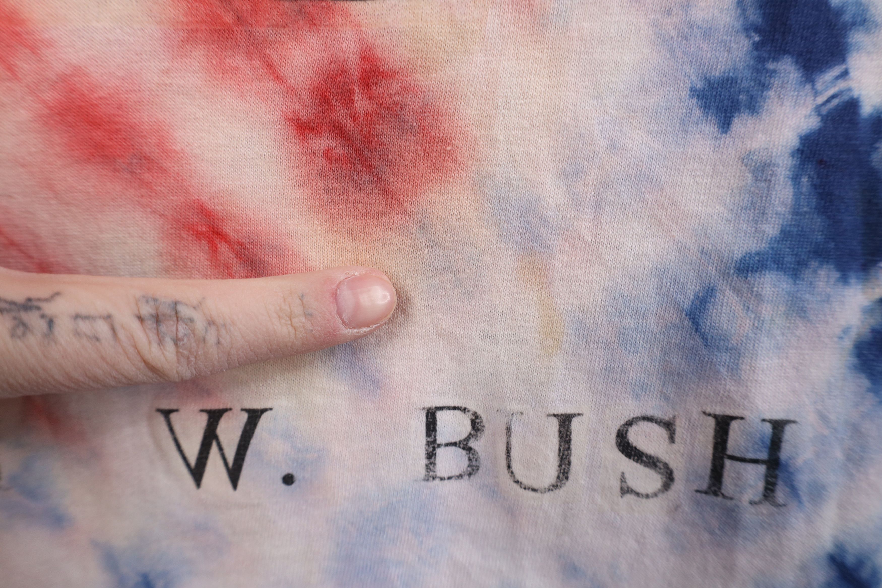 Vintage Vintage Vote For George Bush President Run T-Shirt Cotton Size US XXL / EU 58 / 5 - 9 Thumbnail