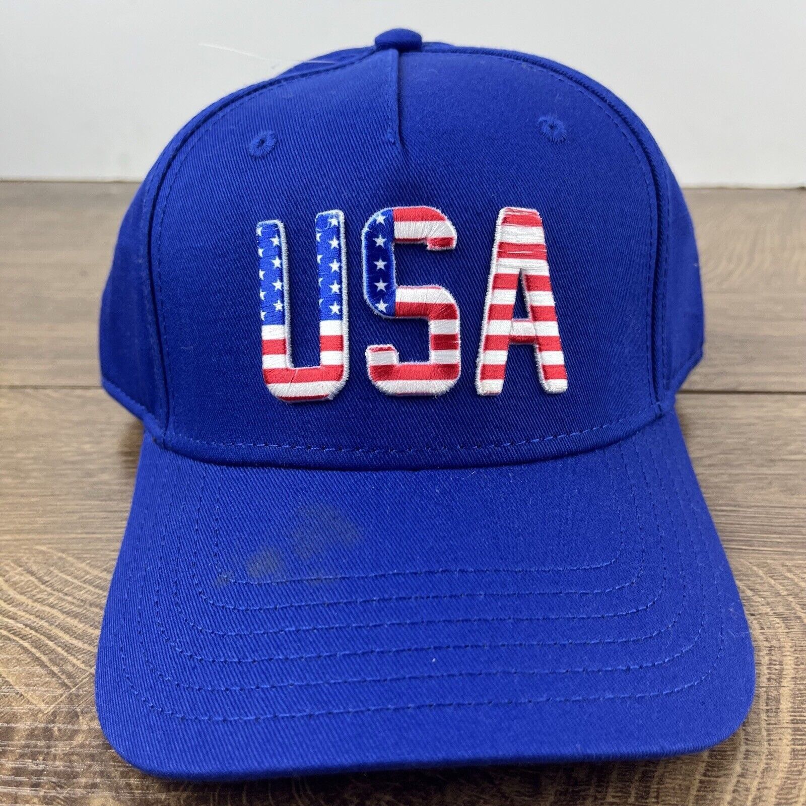 Other USA Blue Hat United States Hat Blue Cap Adjustable Blue Adul Size ONE SIZE - 5 Thumbnail