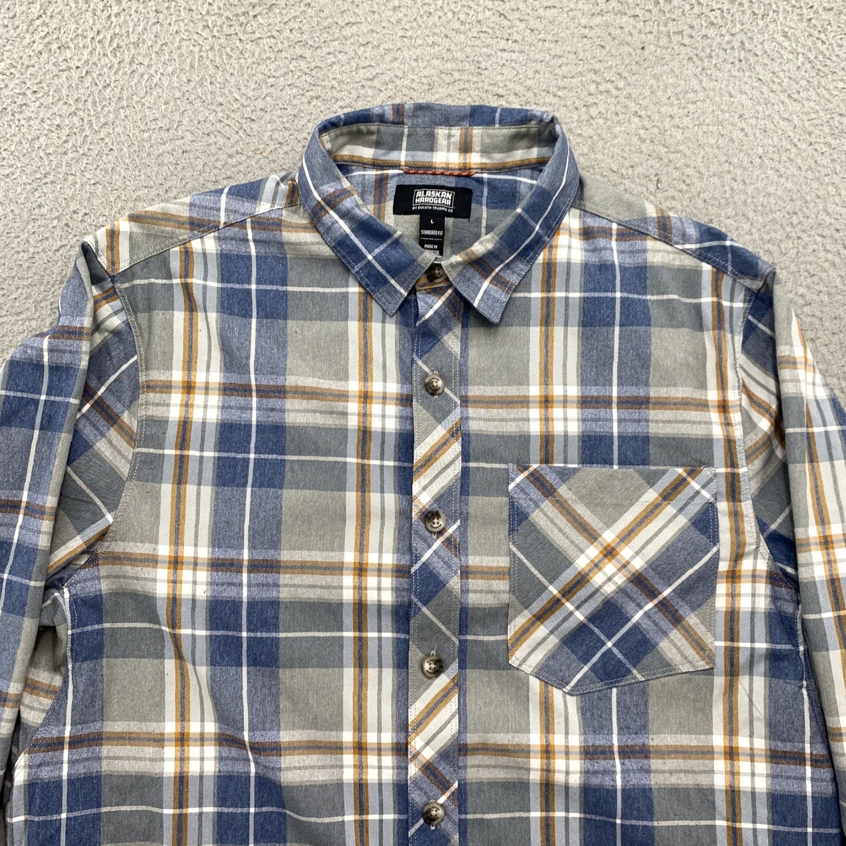 Vintage Alaskan Hardgear Shirt Plaid Flannel Button-Up Men Large Size US L / EU 52-54 / 3 - 3 Thumbnail