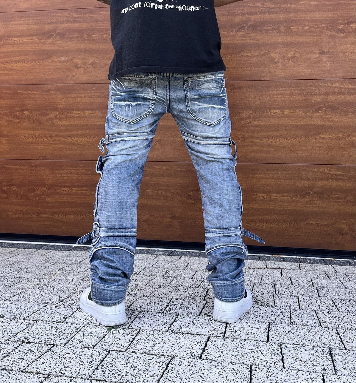 Japanese Brand × Vintage Bandage Vintage Japan Style Avant Garde Pants Jeans Opium Size US 32 / EU 48 - 2 Thumbnail
