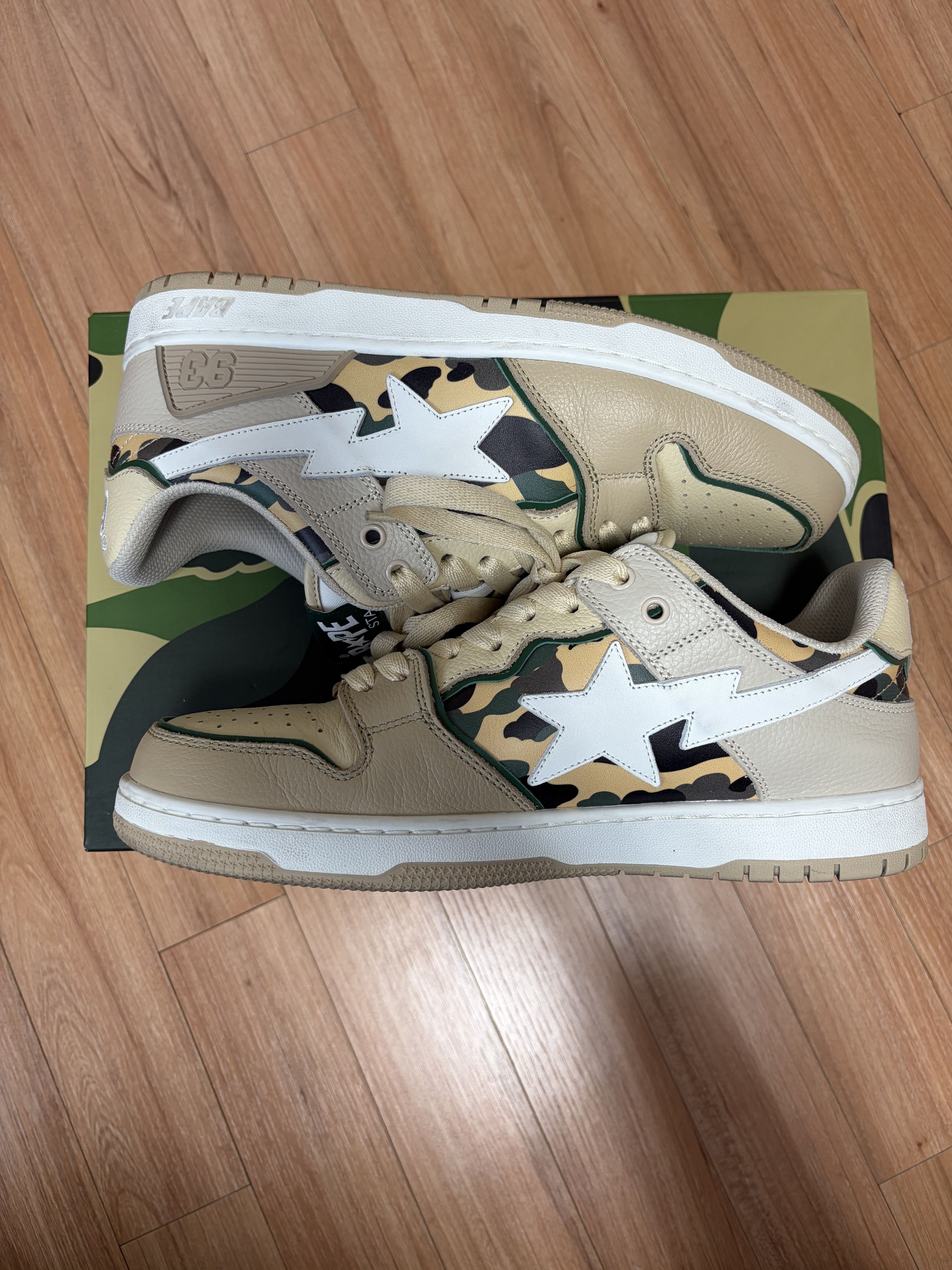Bape BAPE SK8 STA Beige Size US 10 / EU 43 - 4 Thumbnail