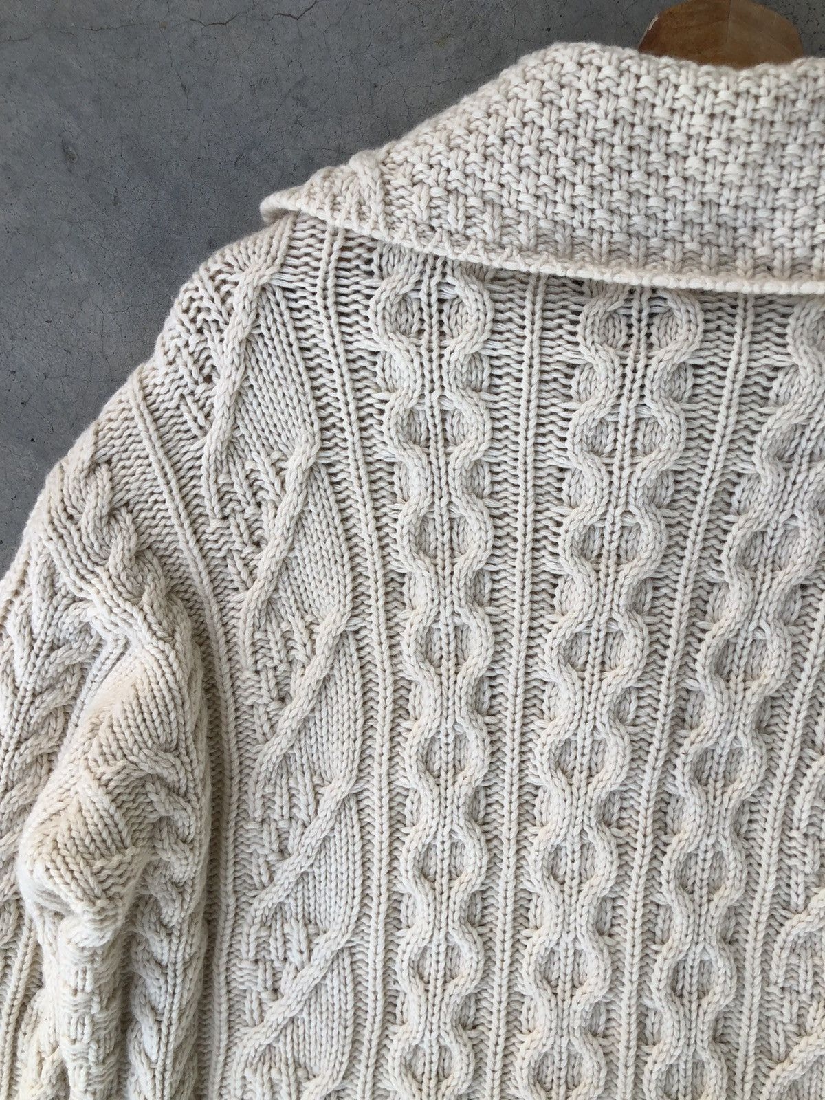 Designer × Japanese Brand LIBRE Cardigan CableKnit Sweater Pure Pullover Size US L / EU 52-54 / 3 - 10 Thumbnail