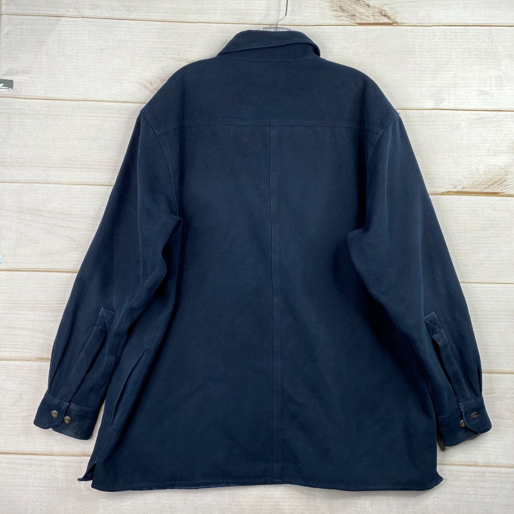 Levi's VINTAGE Levi's Mens Shacket L Navy Blue Workwear Shirt Jacket Coat Button Down 90s Y2K Size US L / EU 52-54 / 3 - 6 Thumbnail