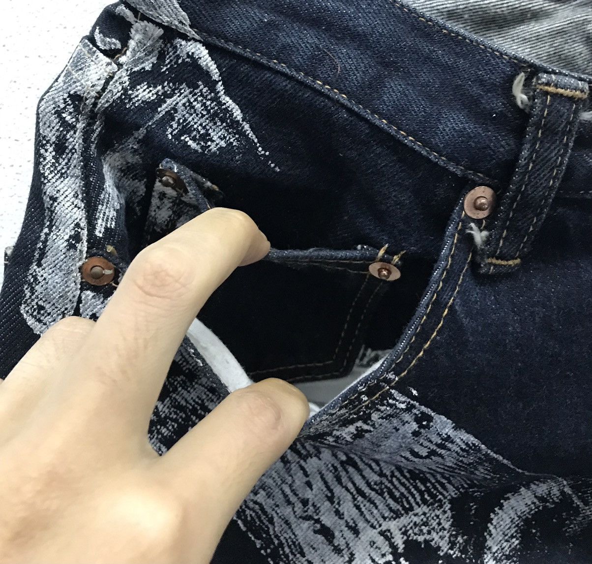 Japanese Brand japanese brand nice design denim jeans Fashion Week Size US 29 - 6 Thumbnail